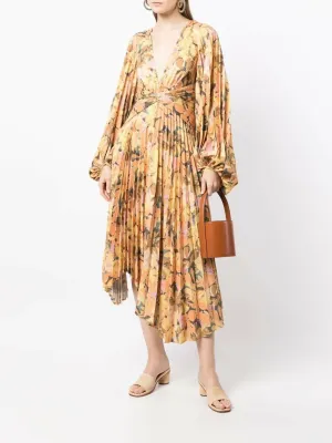 Acler Palms Floral - Print Dress