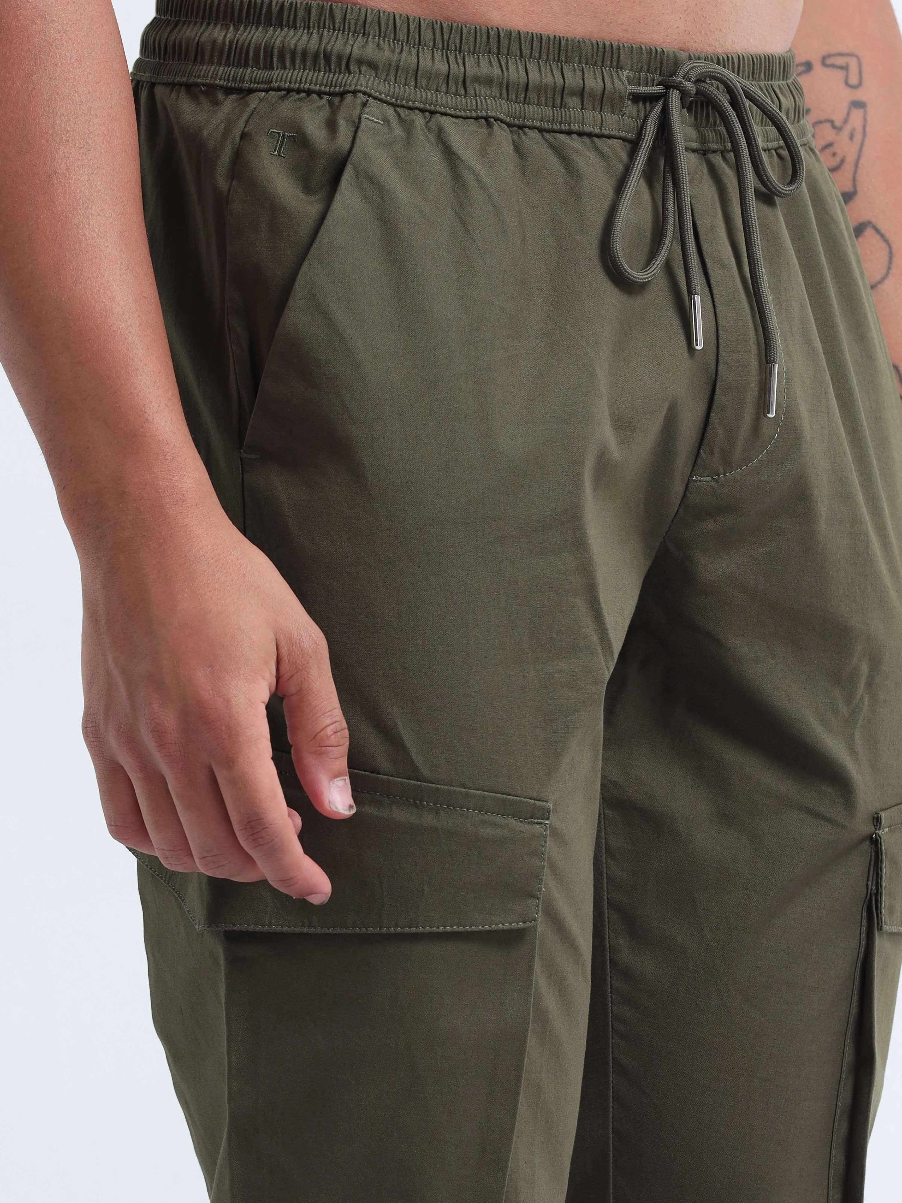 Air Sense Olive Cargo Joggers