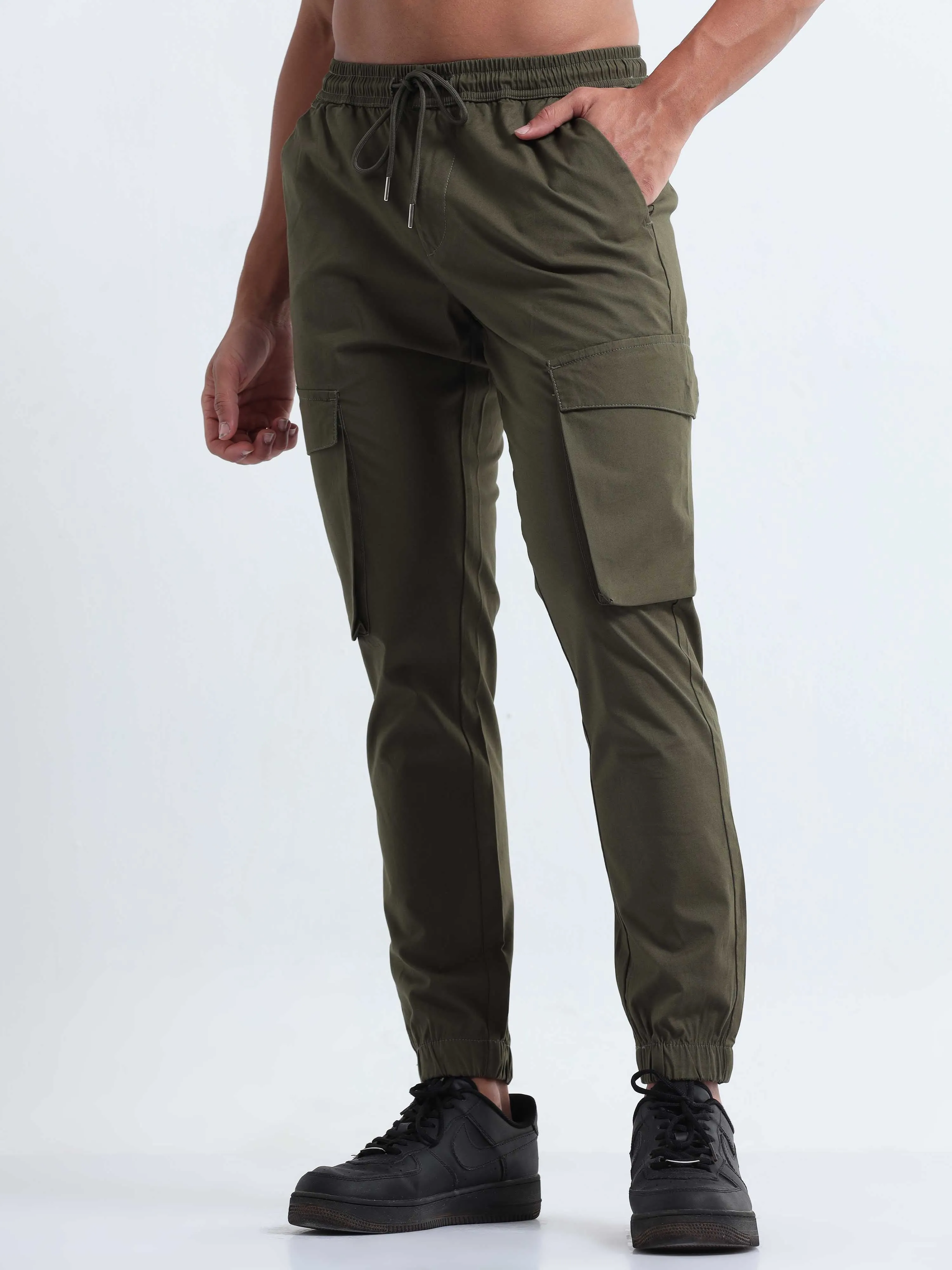 Air Sense Olive Cargo Joggers
