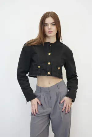 ALICE DENIM JACKET BLACK