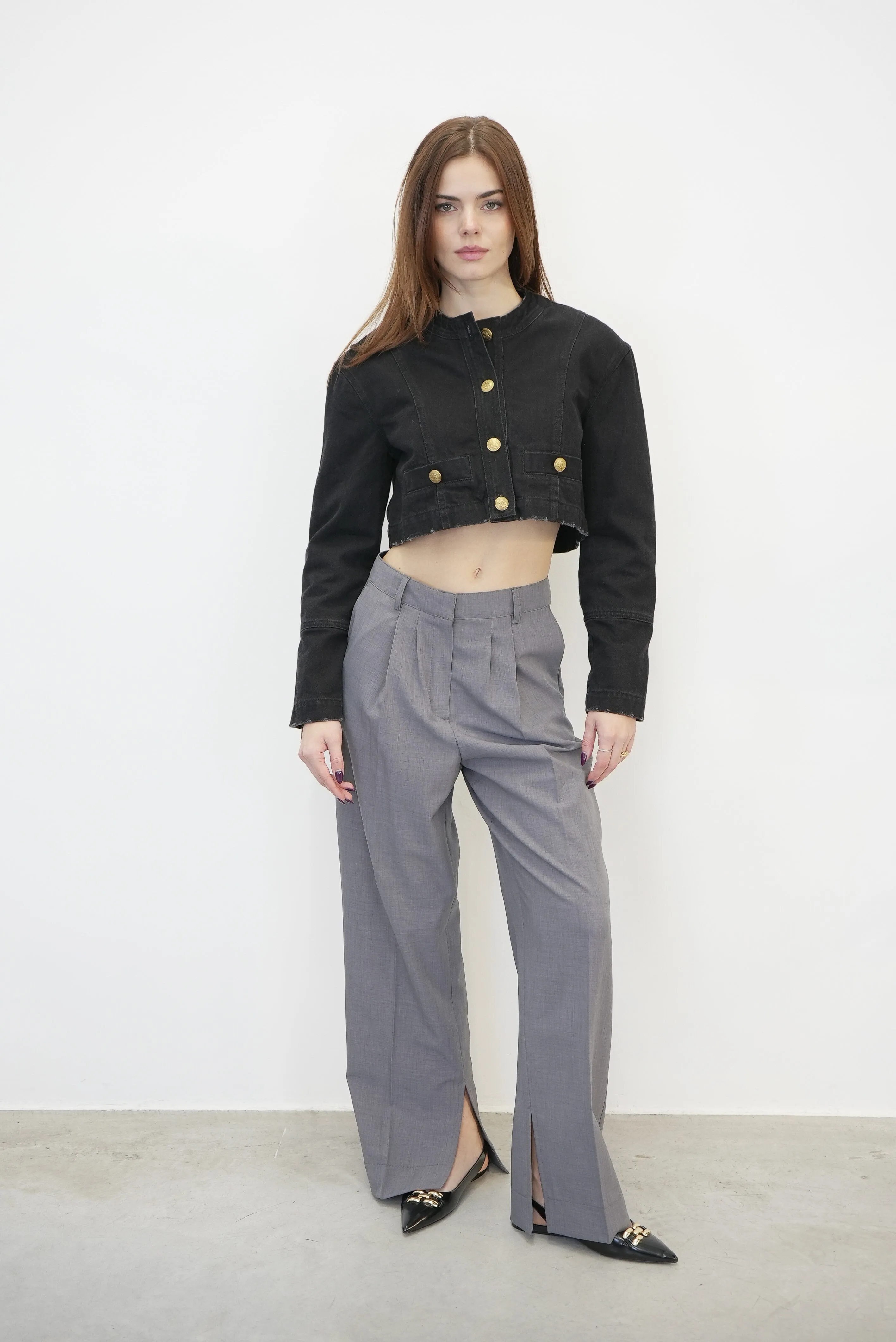 ALICE DENIM JACKET BLACK