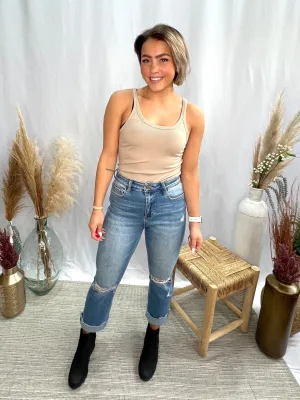 Anything But Basic Tank, Taupe