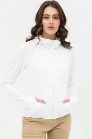 Athletic Hooded Windbreaker Jacket