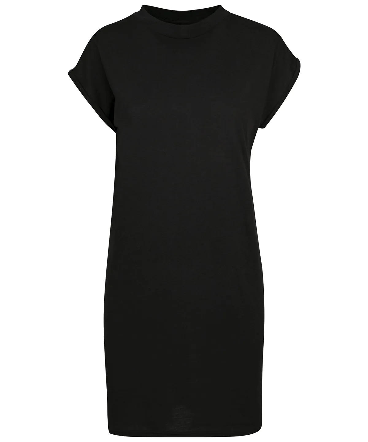 Black* - Women's turtle extended shoulder dress