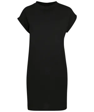 Black* - Women's turtle extended shoulder dress