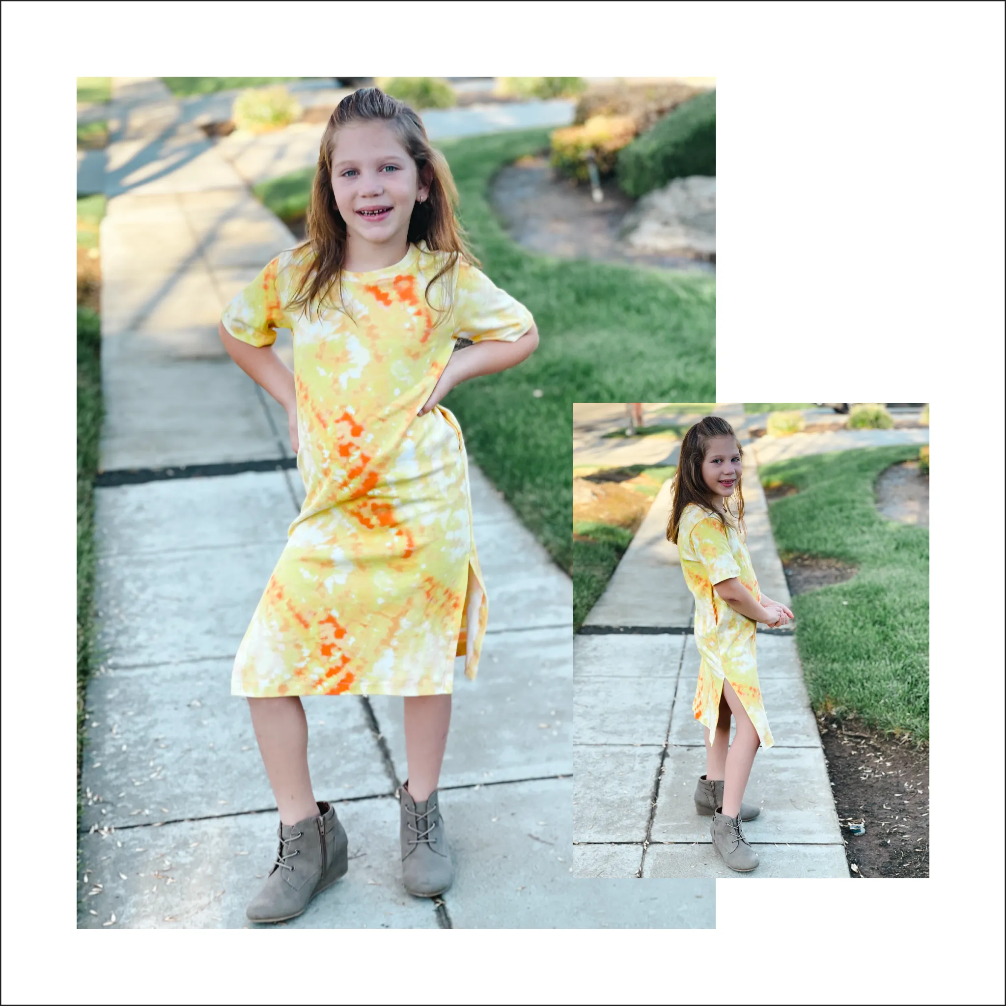 BUNDLE Oversized Tee Shirt Dress | Kids and Adult Sizes | Beginner Sewing Pattern