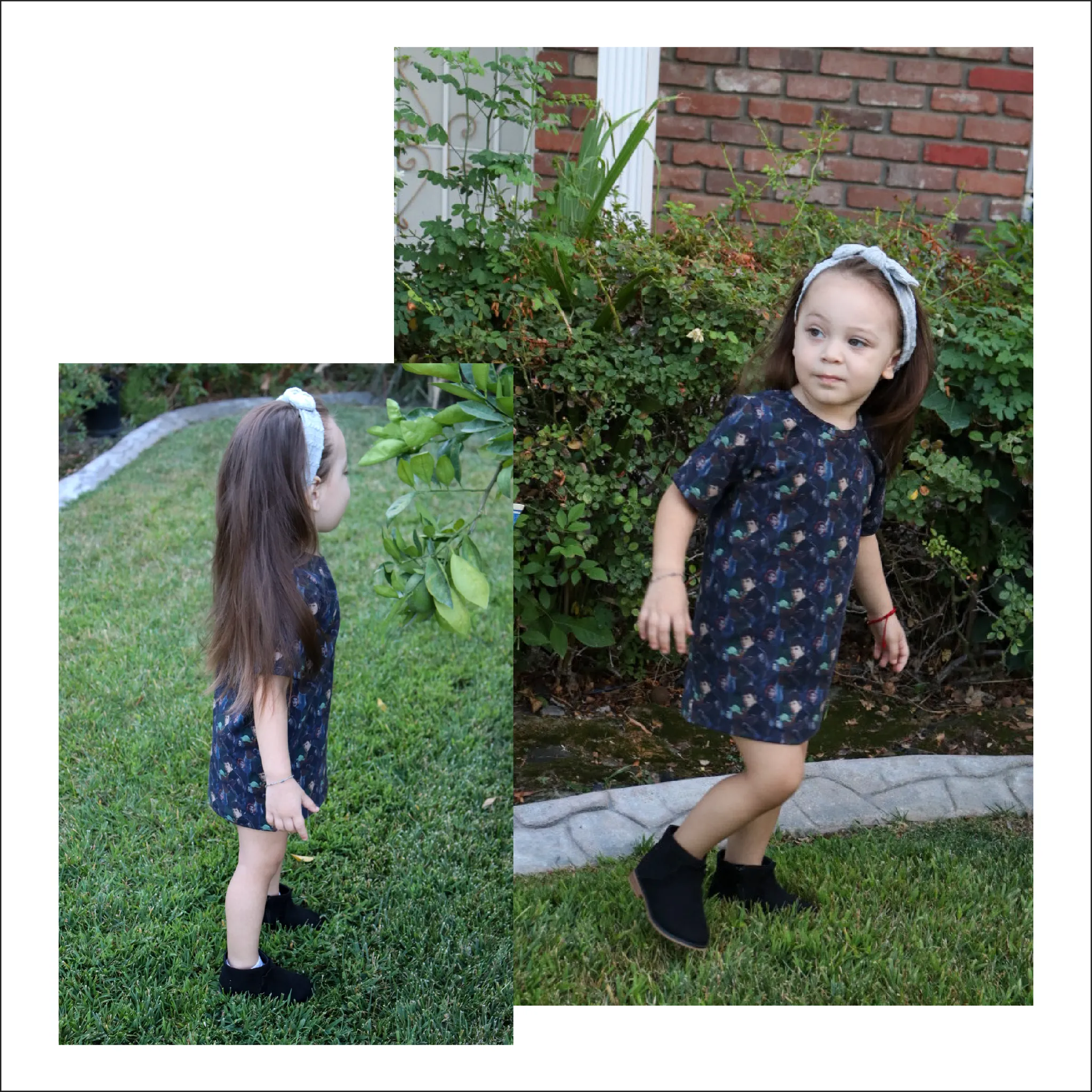 BUNDLE Oversized Tee Shirt Dress | Kids and Adult Sizes | Beginner Sewing Pattern