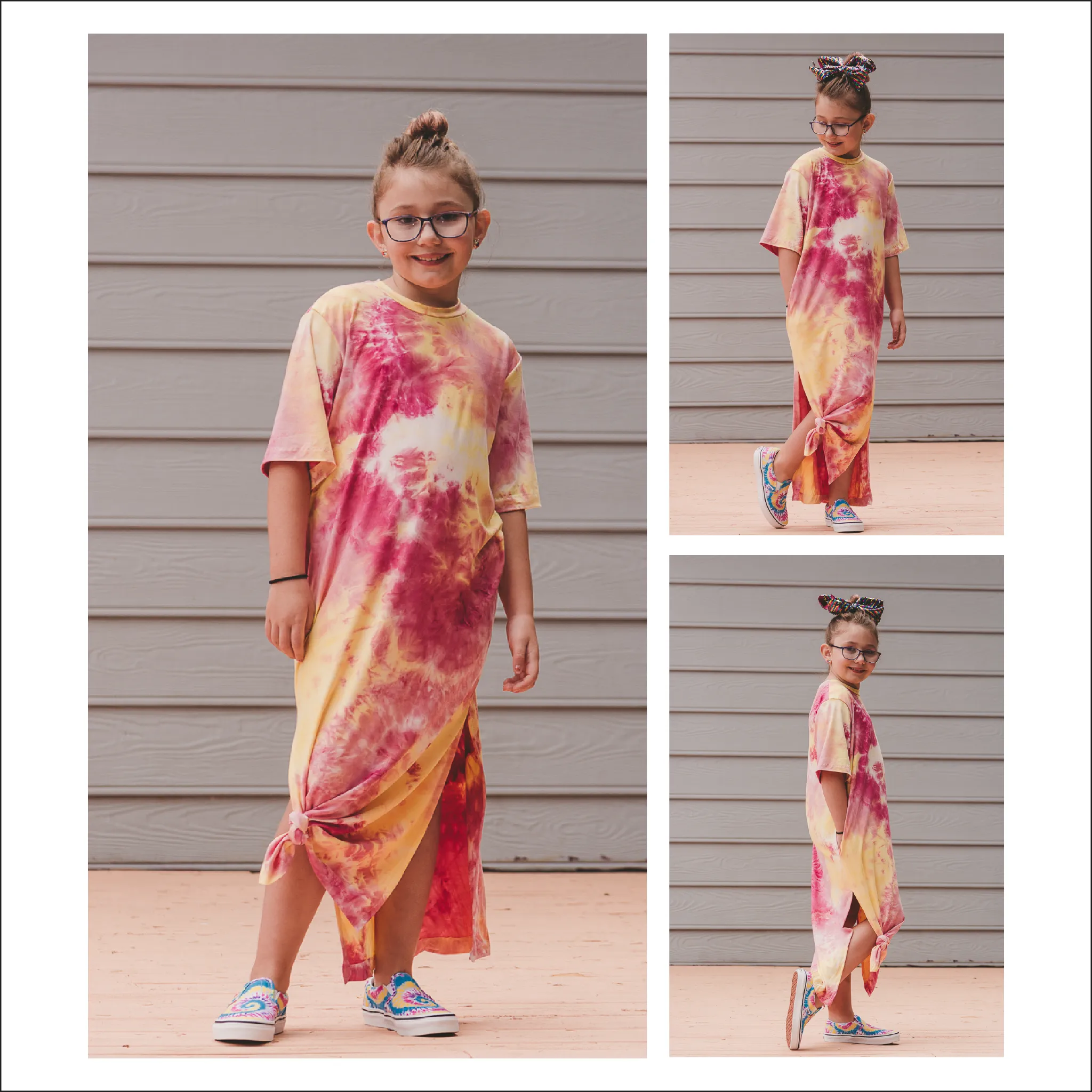 BUNDLE Oversized Tee Shirt Dress | Kids and Adult Sizes | Beginner Sewing Pattern