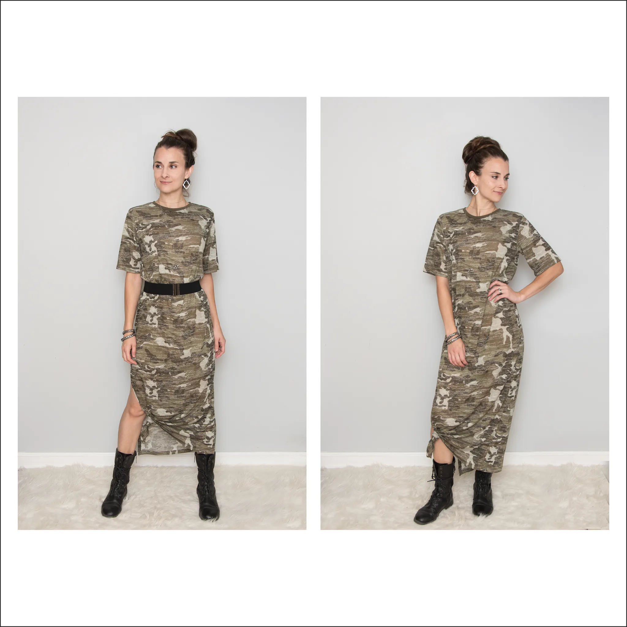 BUNDLE Oversized Tee Shirt Dress | Kids and Adult Sizes | Beginner Sewing Pattern