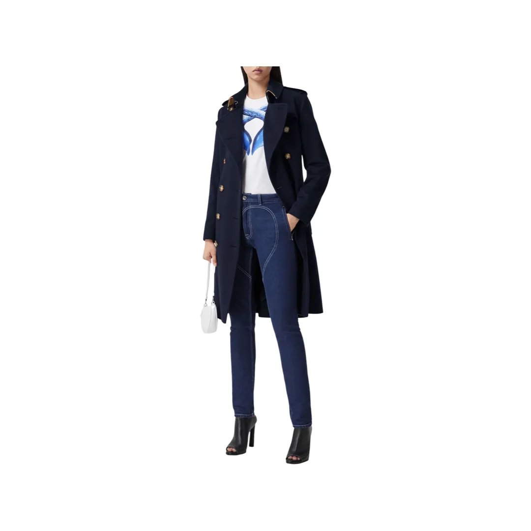 BURBERRY CASHMERE KENSINGTON TRENCH COAT