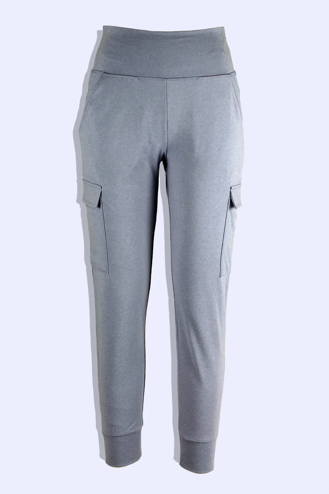 CARGO KNIT JOGGER - HEATHER BLUE FOG
