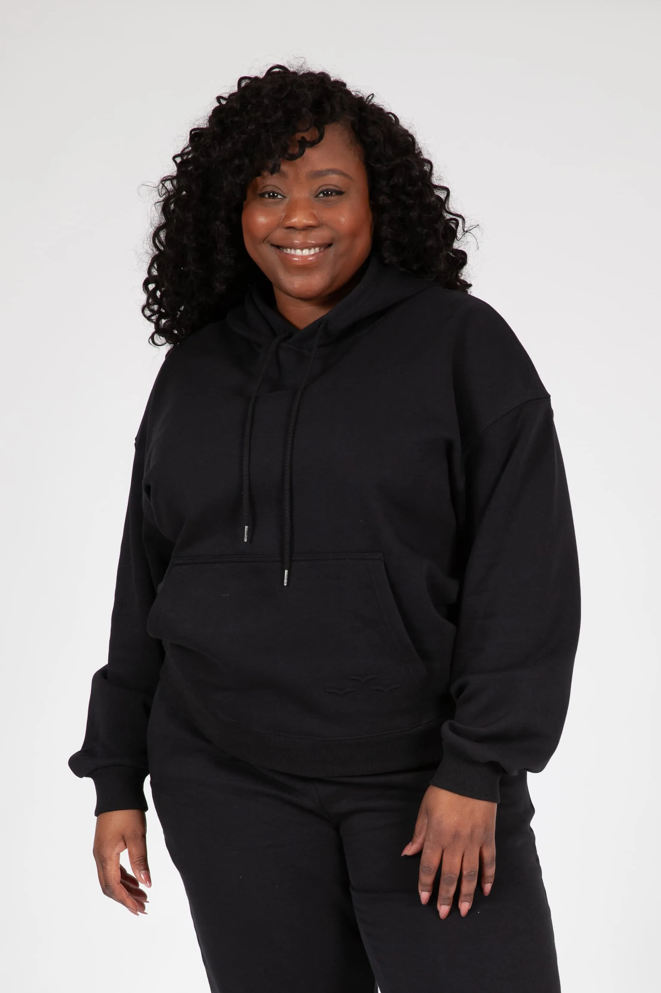 Chlo Relaxed Fit Hoodie in Black