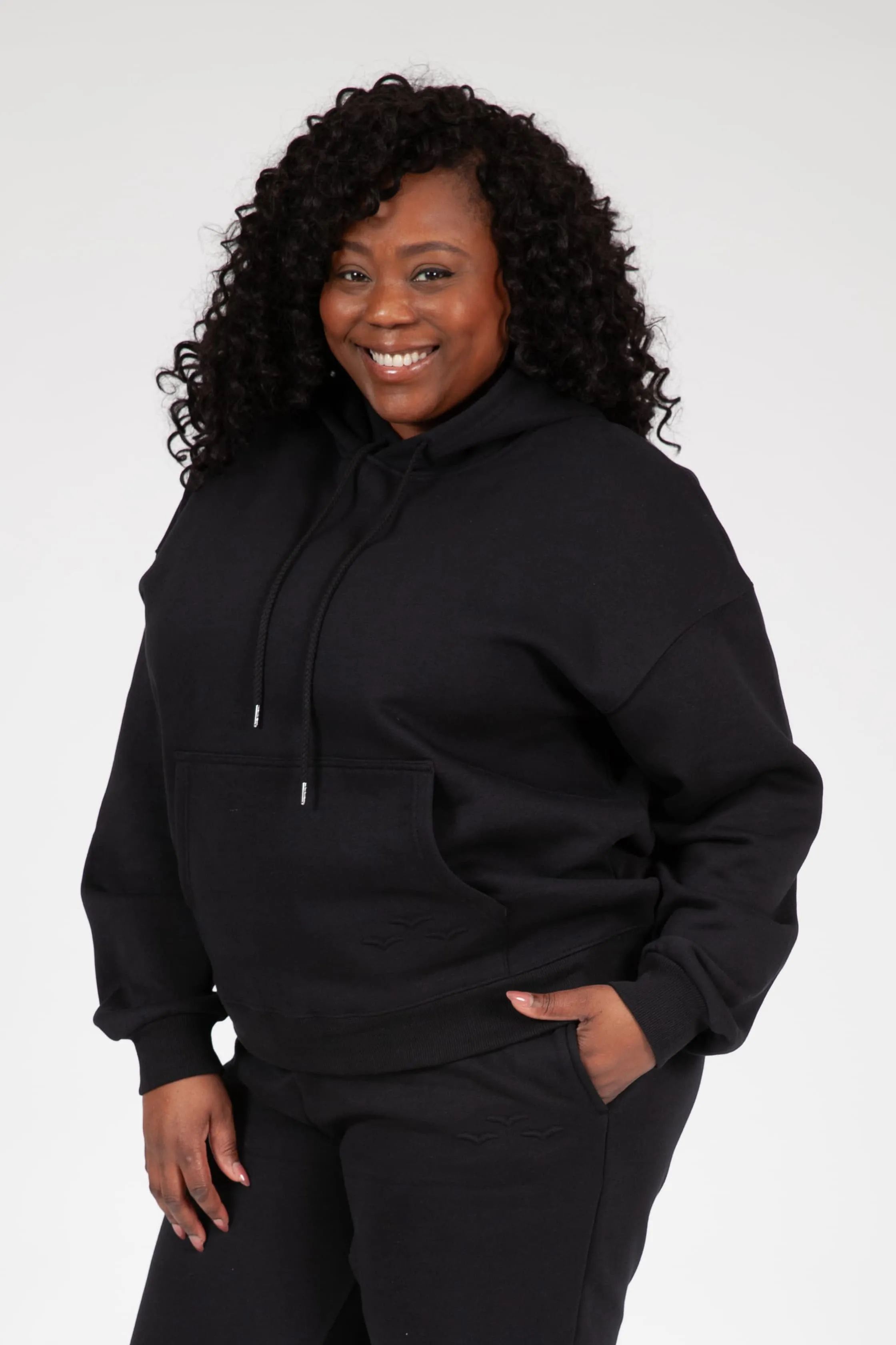 Chlo Relaxed Fit Hoodie in Black