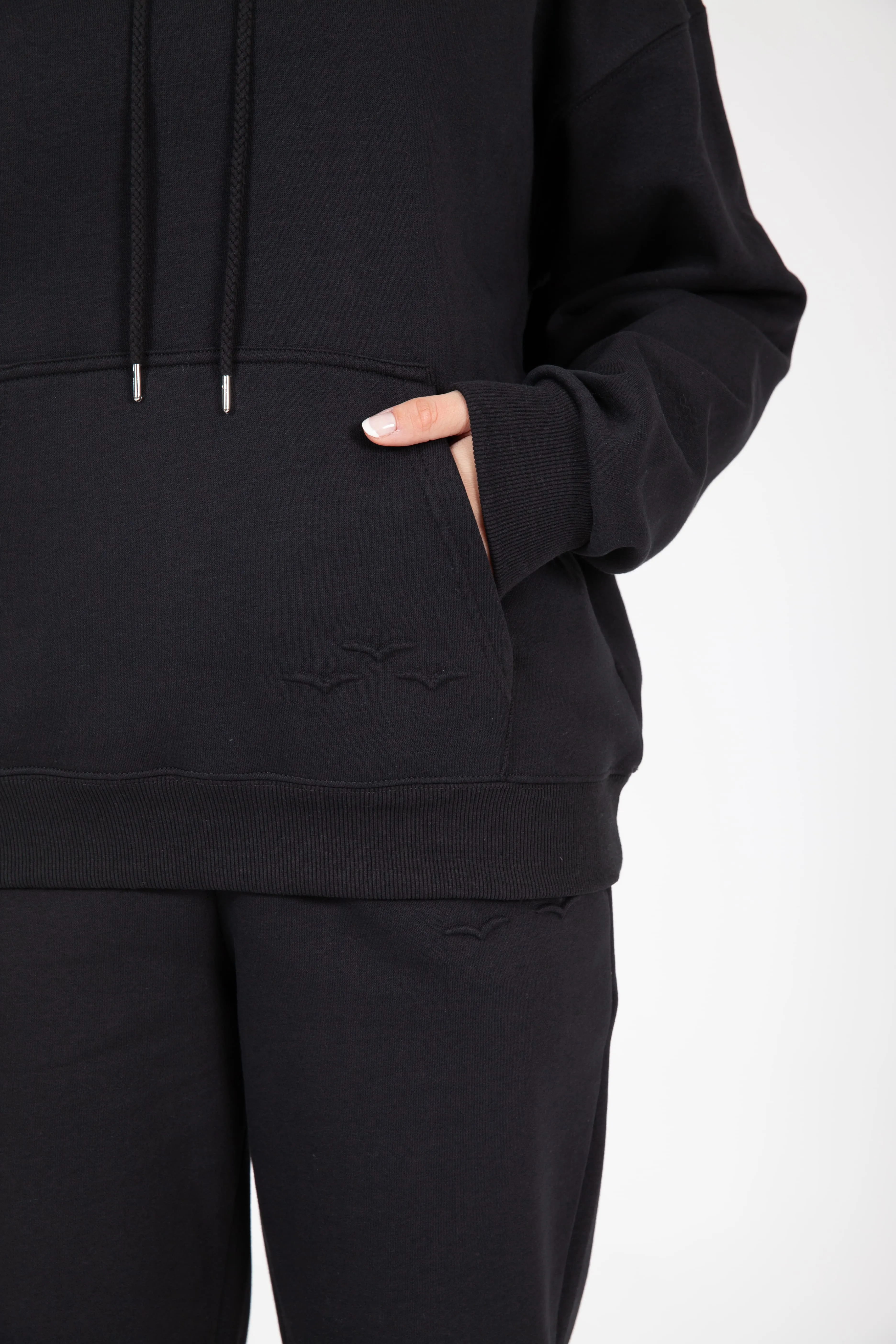 Chlo Relaxed Fit Hoodie in Black