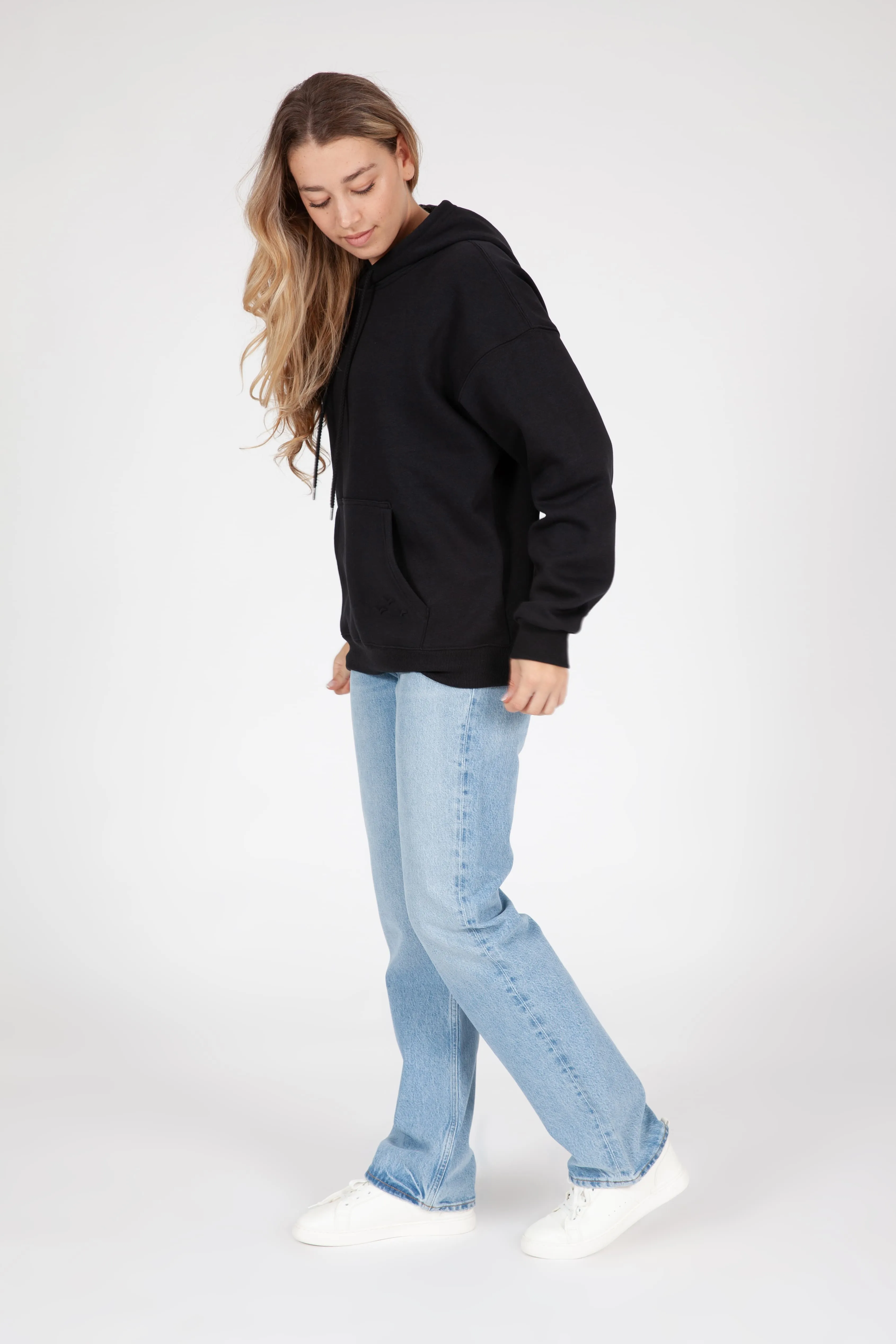Chlo Relaxed Fit Hoodie in Black