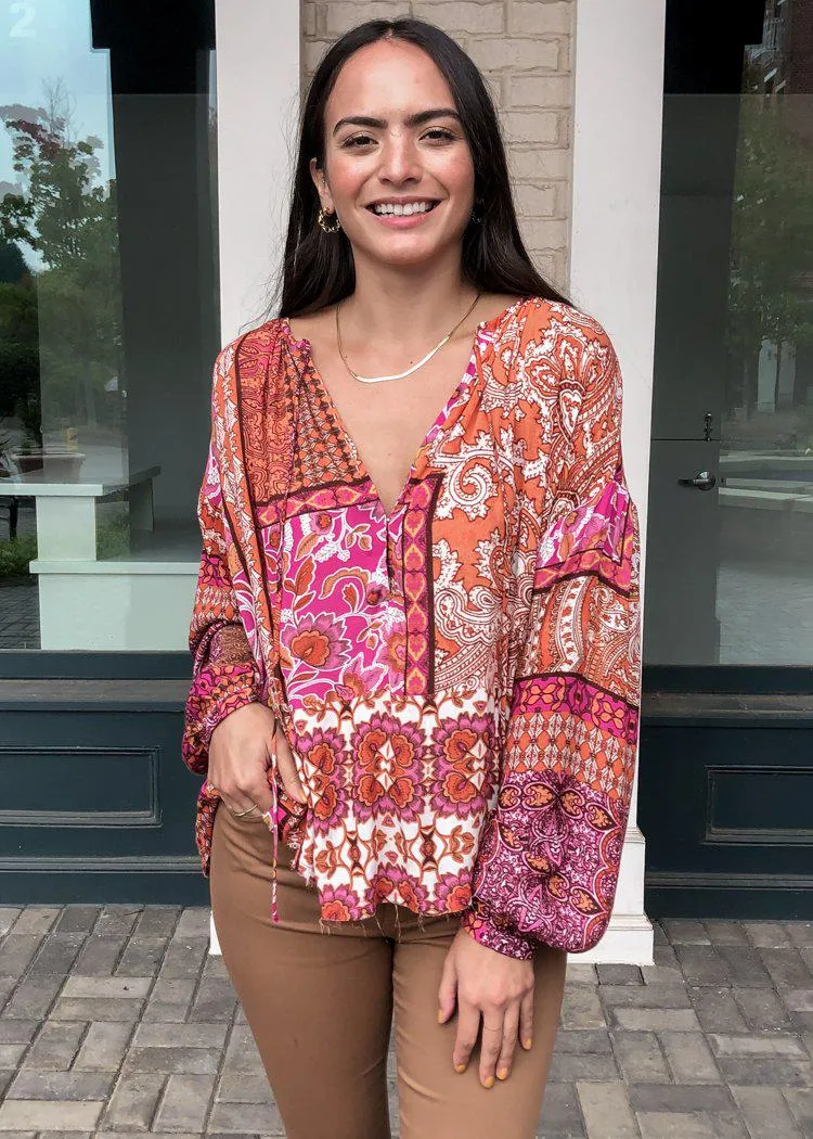 Cloverdale Peasant Blouse-***FINAL SALE***