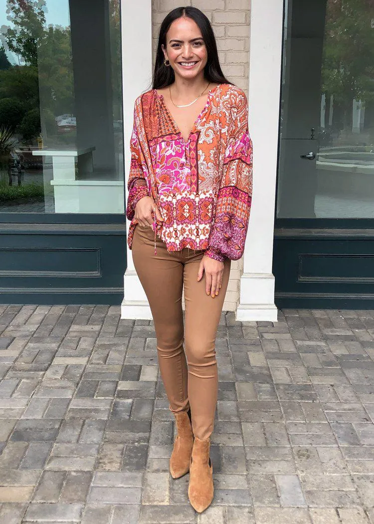 Cloverdale Peasant Blouse-***FINAL SALE***