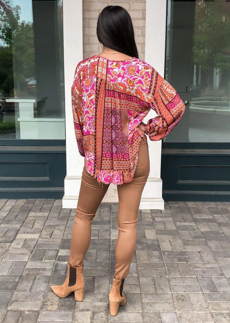 Cloverdale Peasant Blouse-***FINAL SALE***