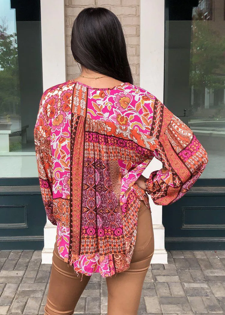 Cloverdale Peasant Blouse-***FINAL SALE***