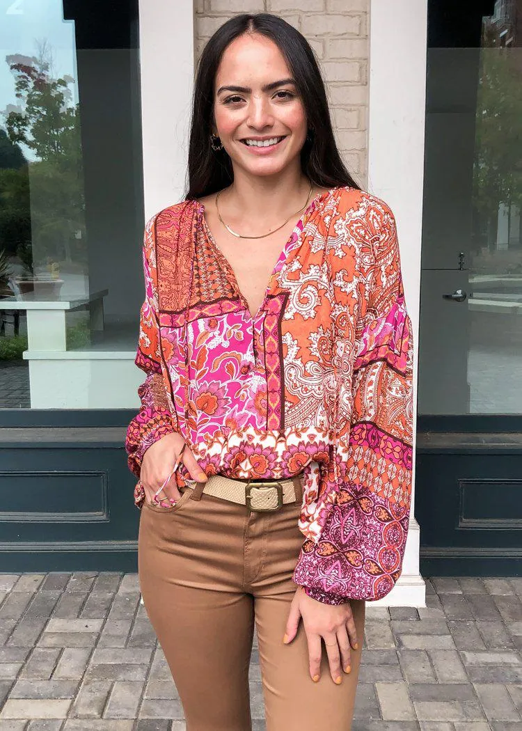 Cloverdale Peasant Blouse-***FINAL SALE***
