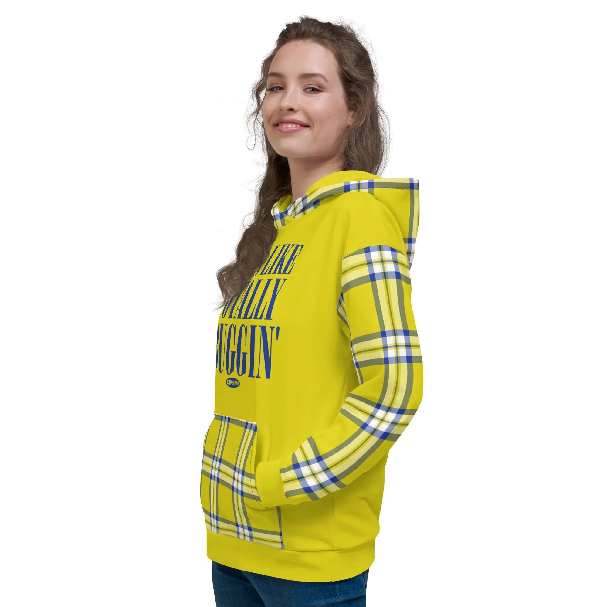Clueless Yellow Plaid Unisex Hooded Sweatshirt