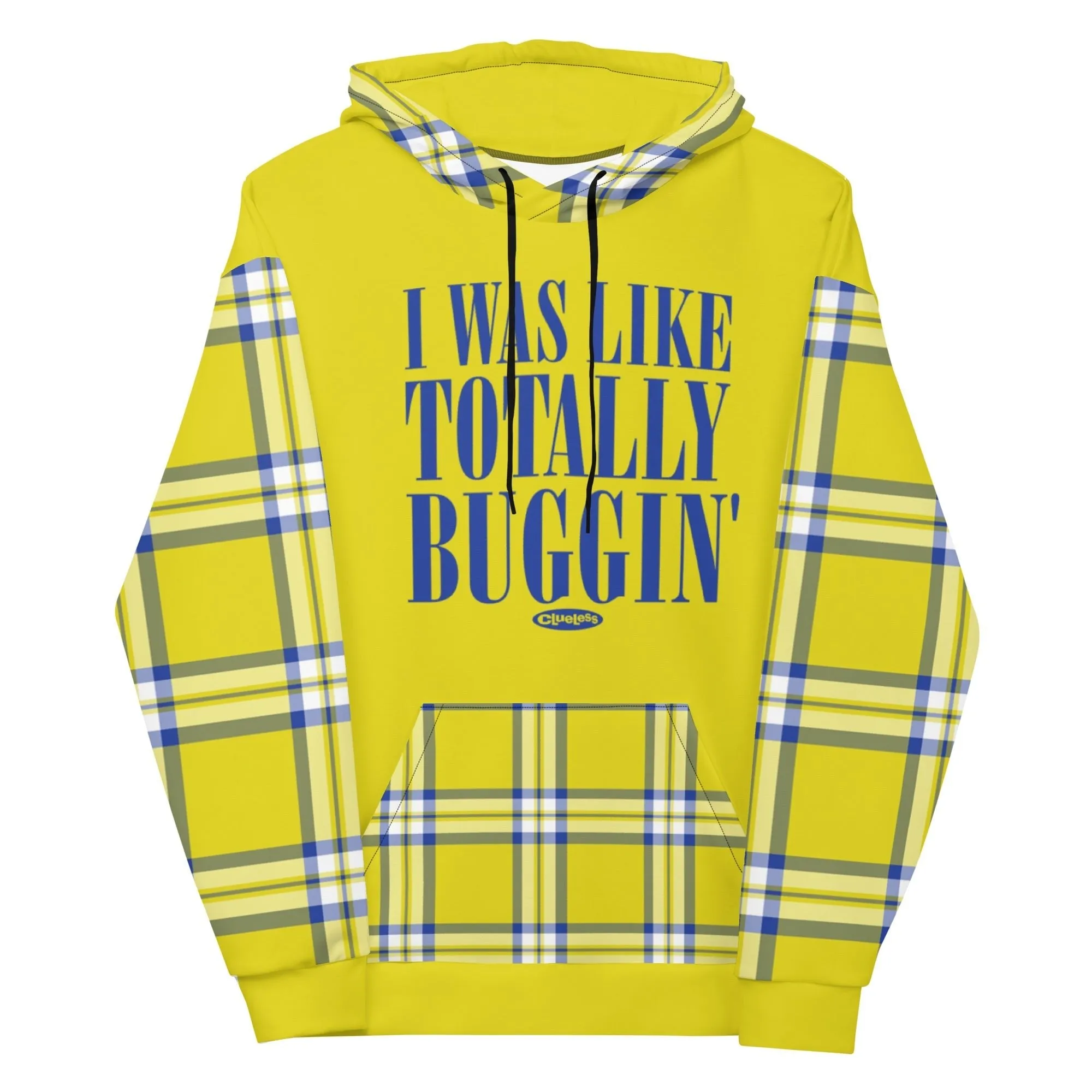 Clueless Yellow Plaid Unisex Hooded Sweatshirt