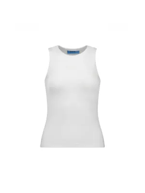 CORE Essentials Fitted Ribbed Tank Arctic