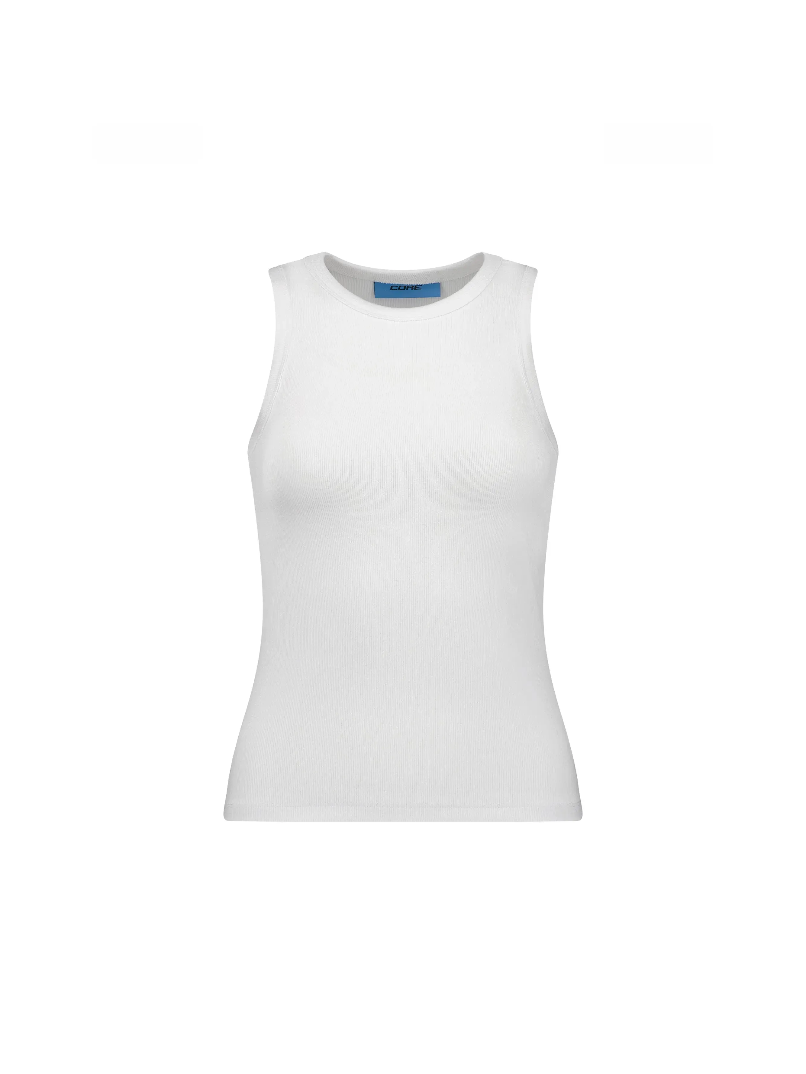 CORE Essentials Fitted Ribbed Tank Arctic