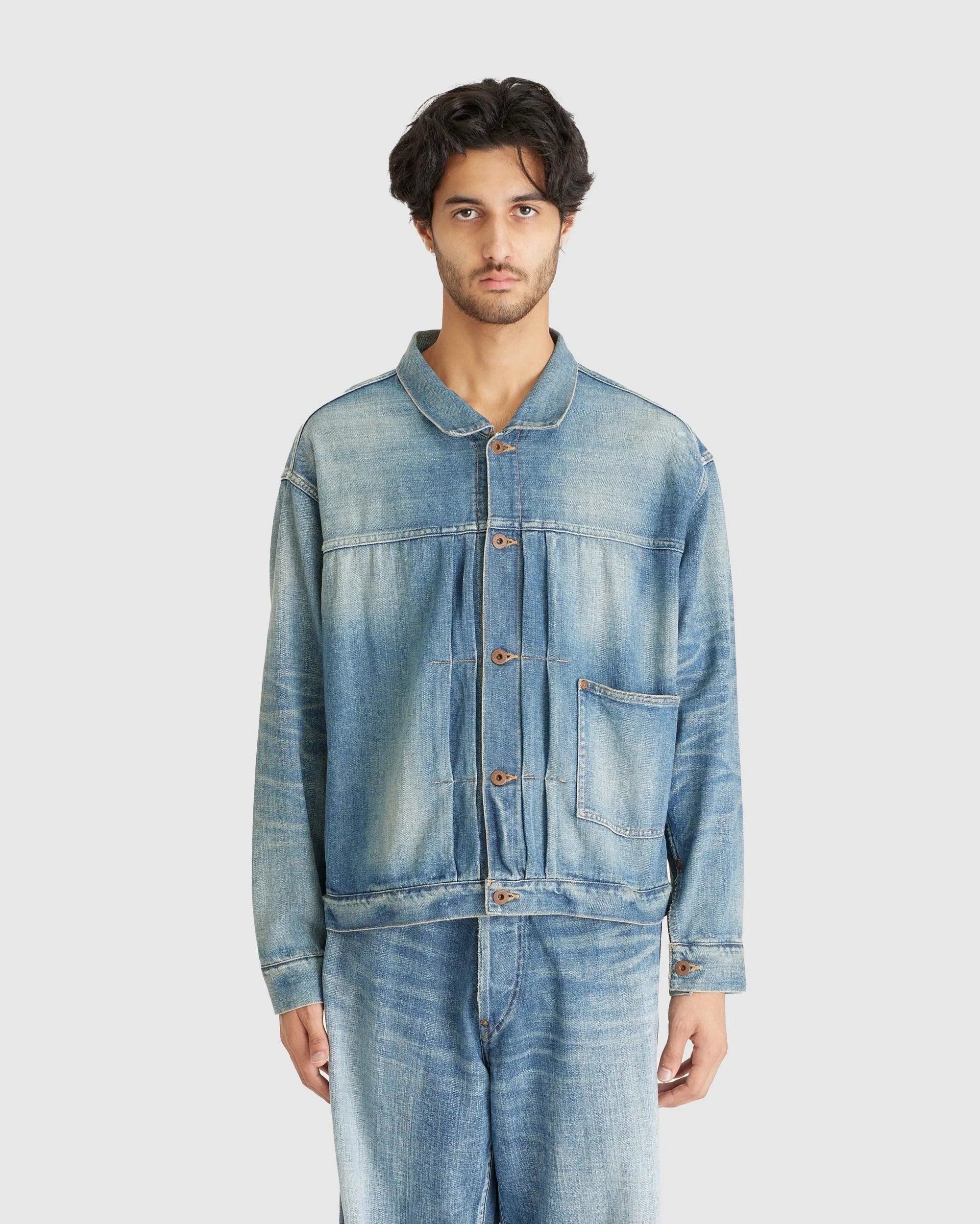 Damaged Indigo Lot. 703 Denim Jacket C.1920'S