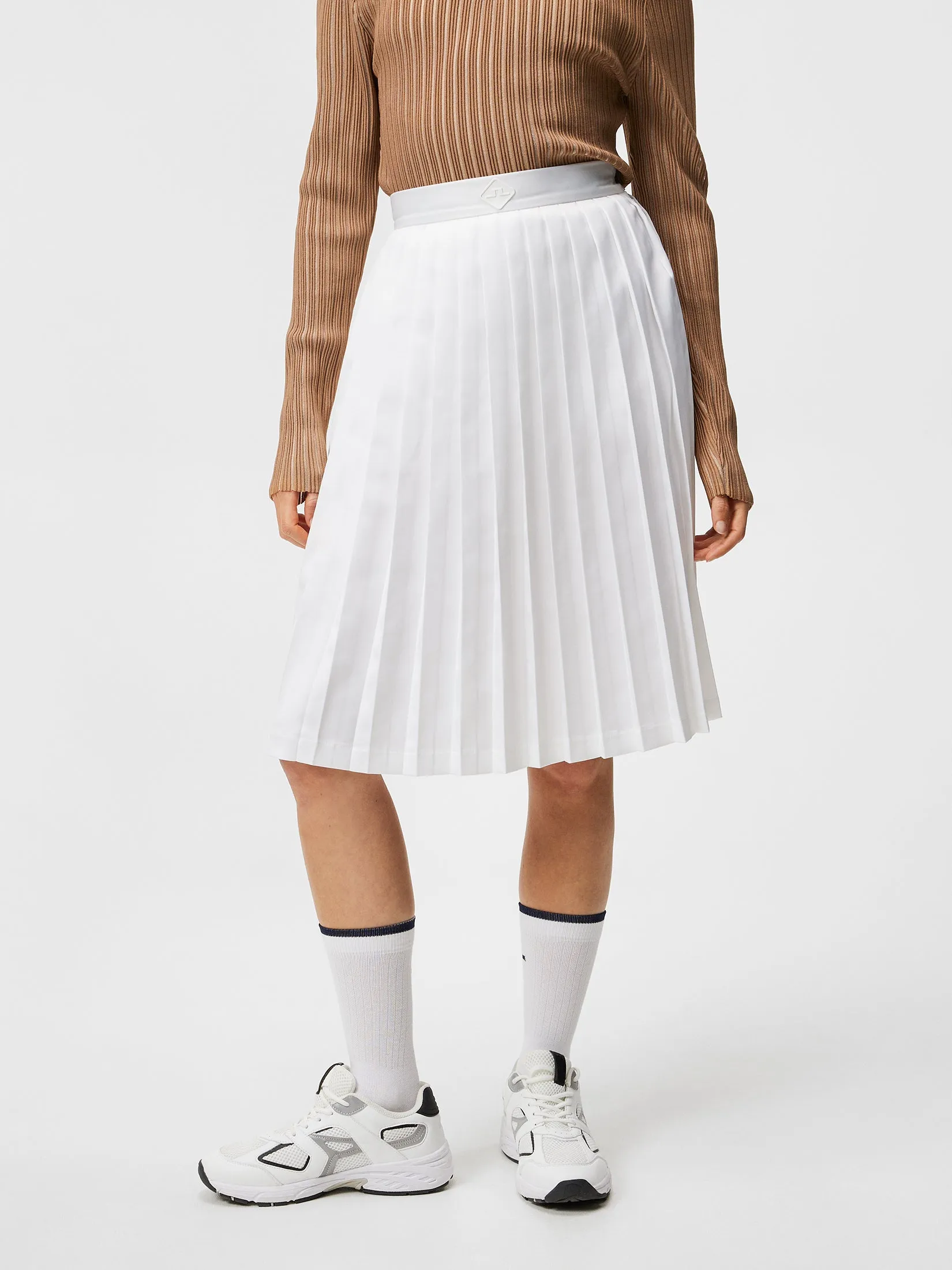 Dorothea Pleated Skirt / White