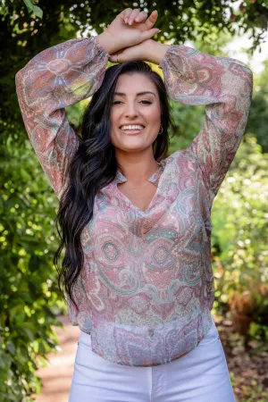Dropped Sleeve Peasant Blouse