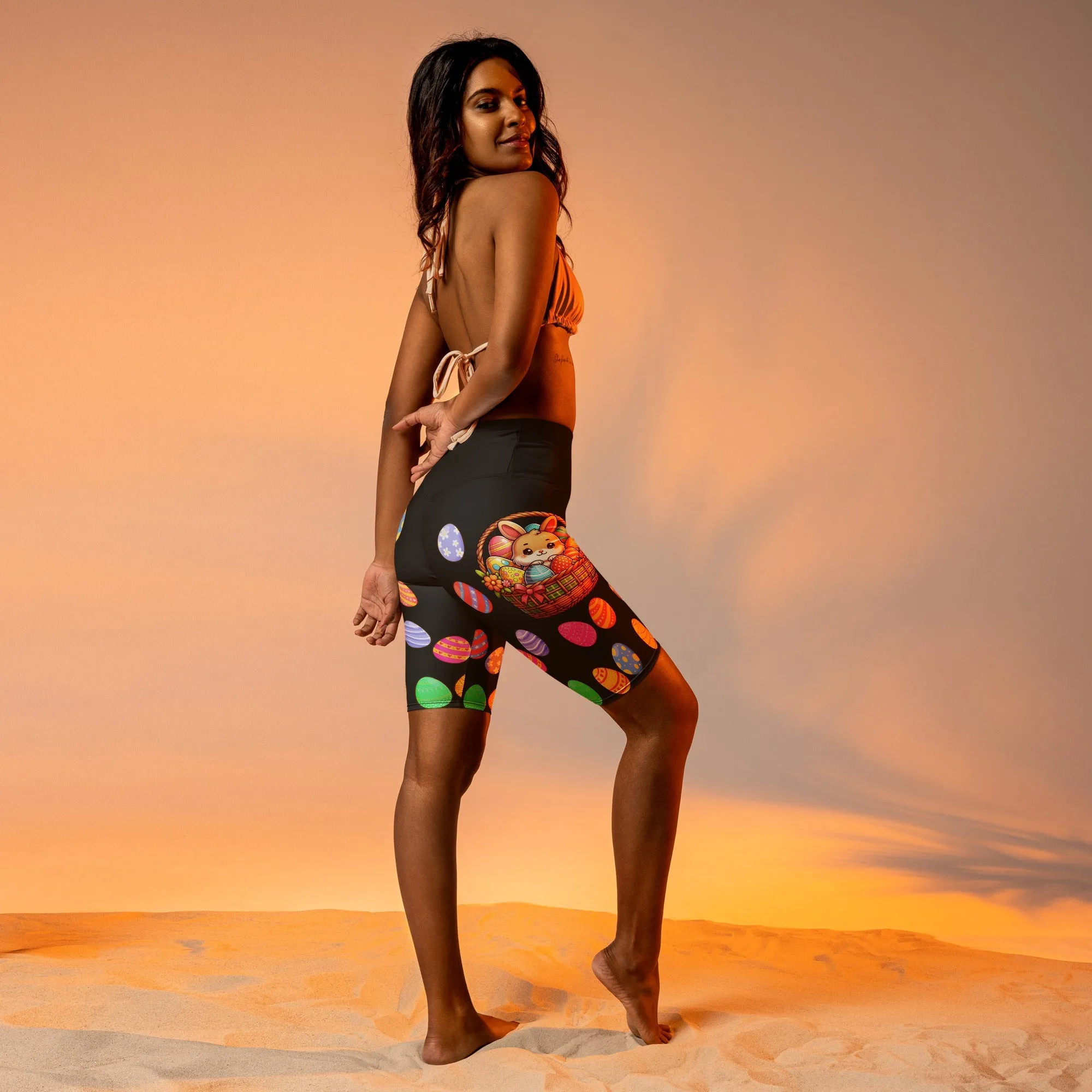 Easter Basket Biker Shorts