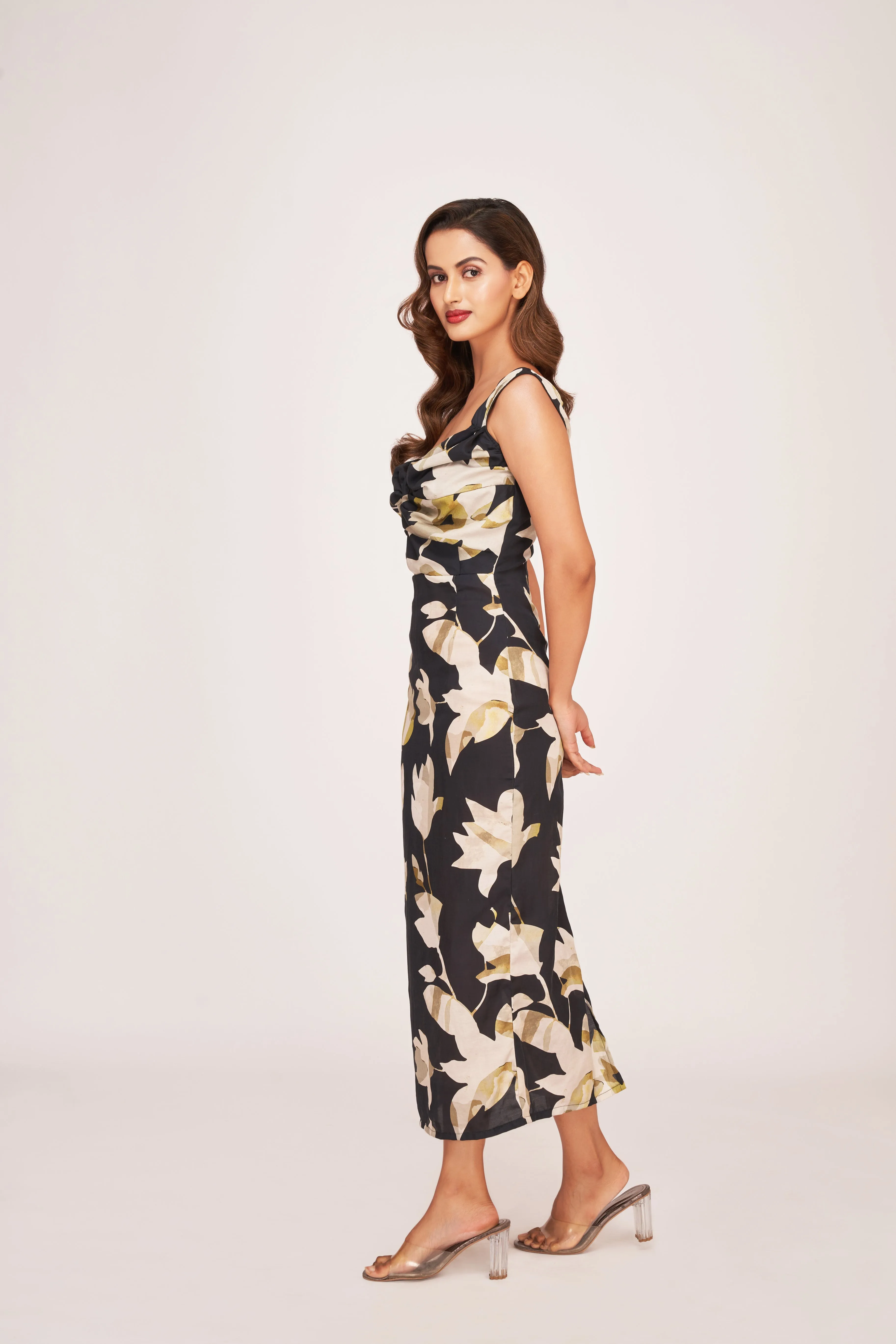 Enchanting Petal Harmony Midi Elegance