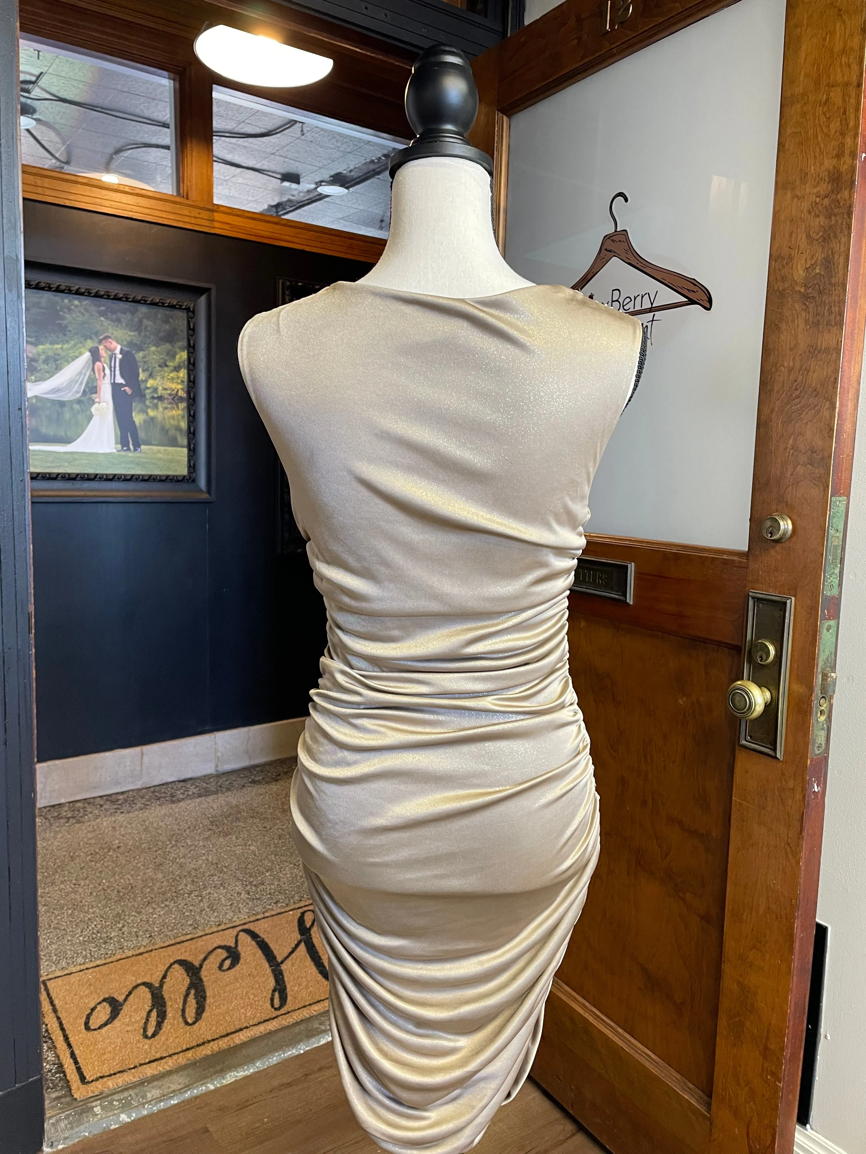 Express Cowl Neck Bodycon Dress (S)