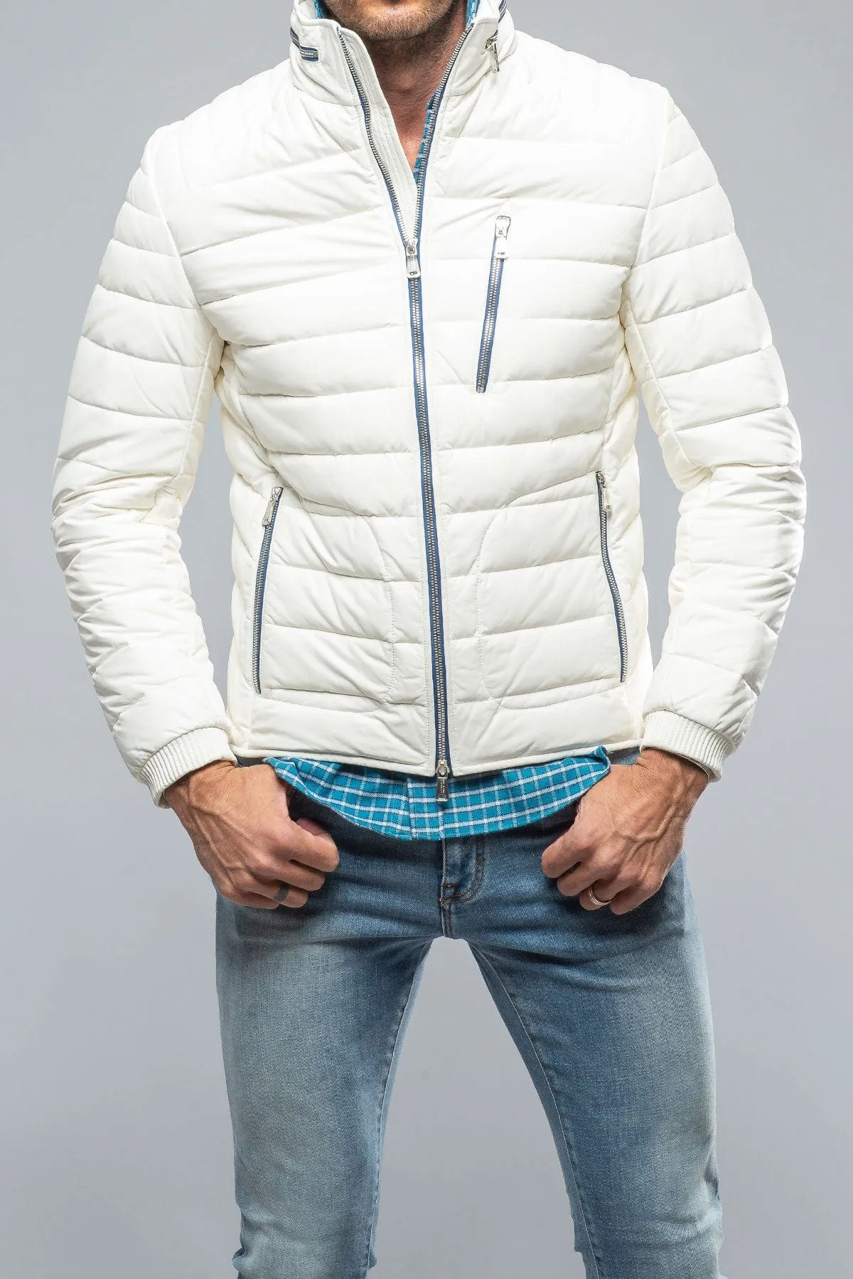 F1 Racer Down Jacket in White