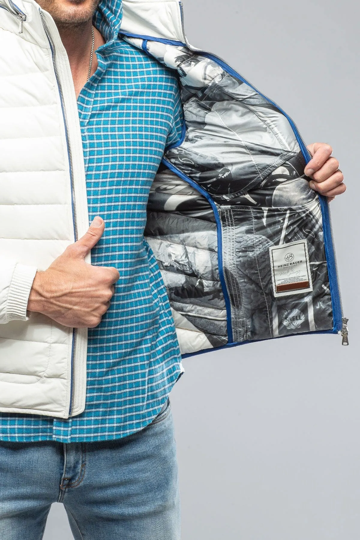 F1 Racer Down Jacket in White