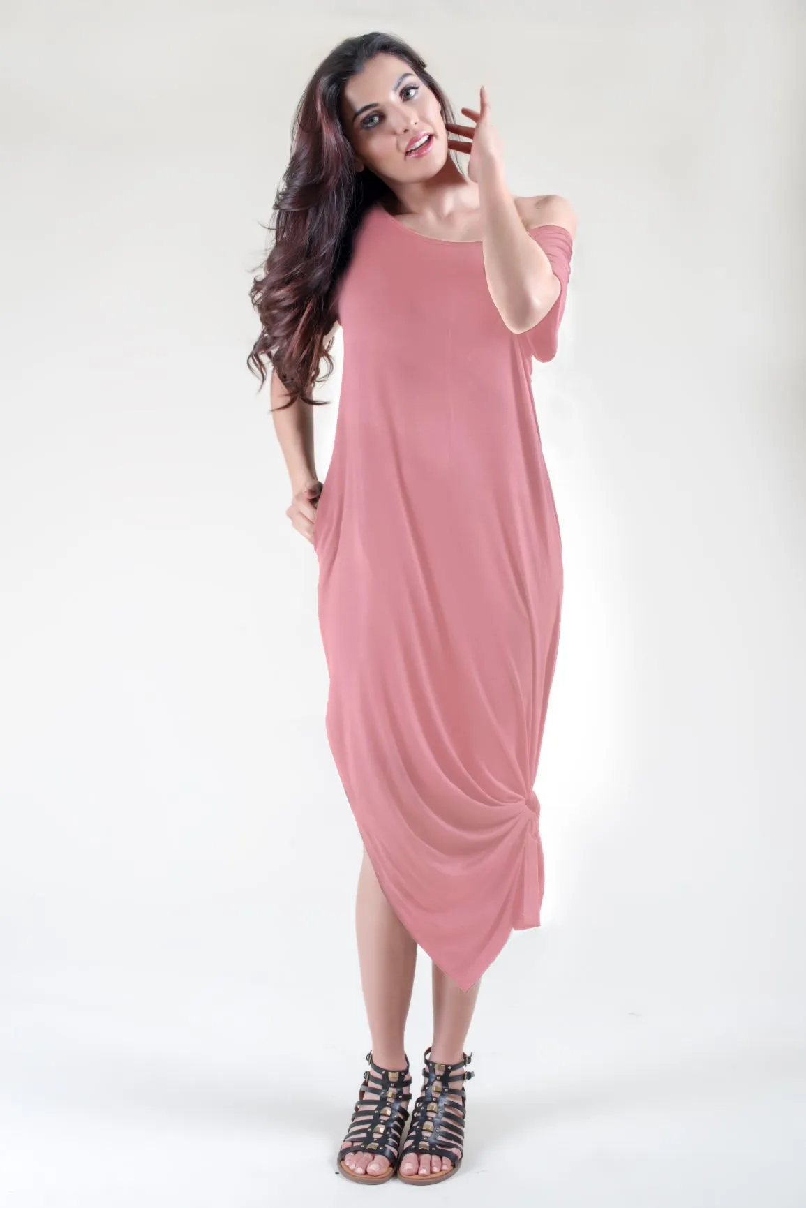 Fashionista Oversized T-Shirt Maxi Dress