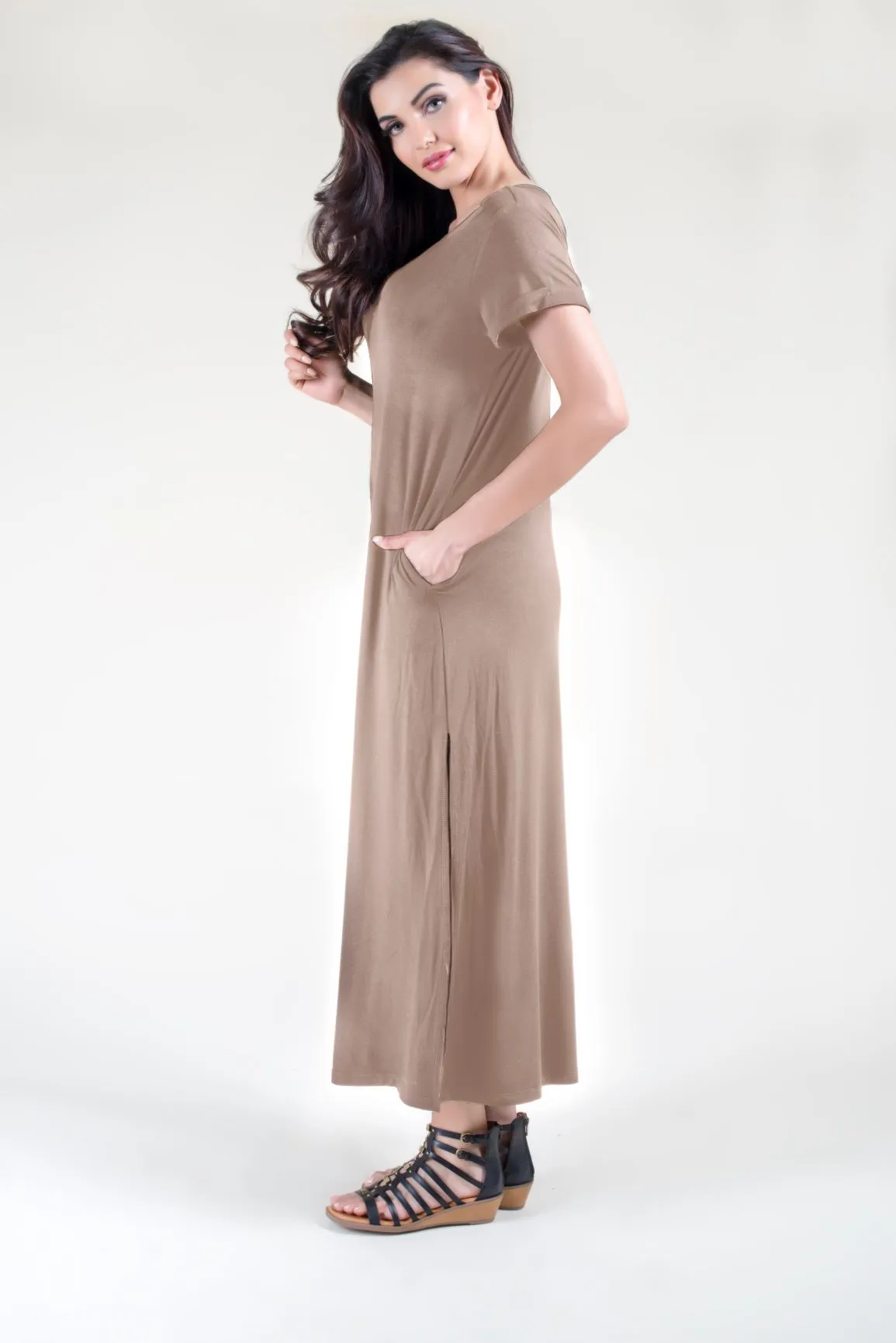 Fashionista Oversized T-Shirt Maxi Dress