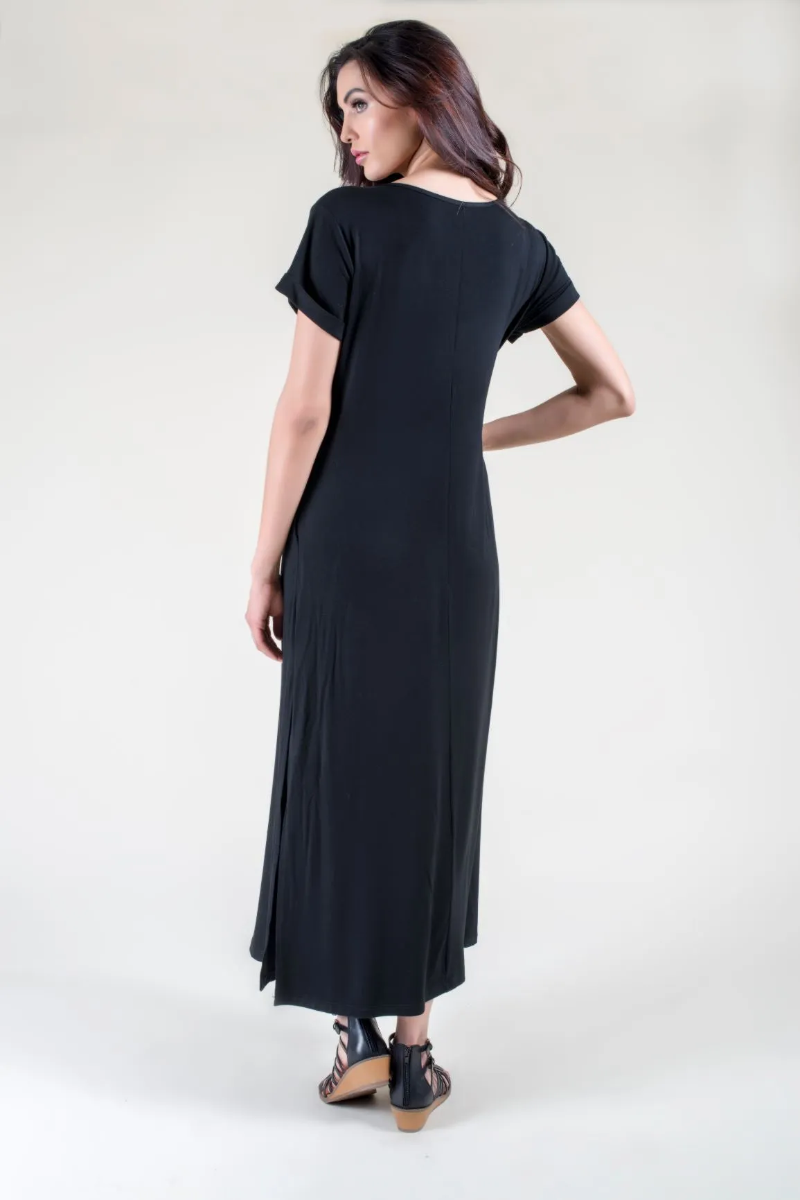 Fashionista Oversized T-Shirt Maxi Dress