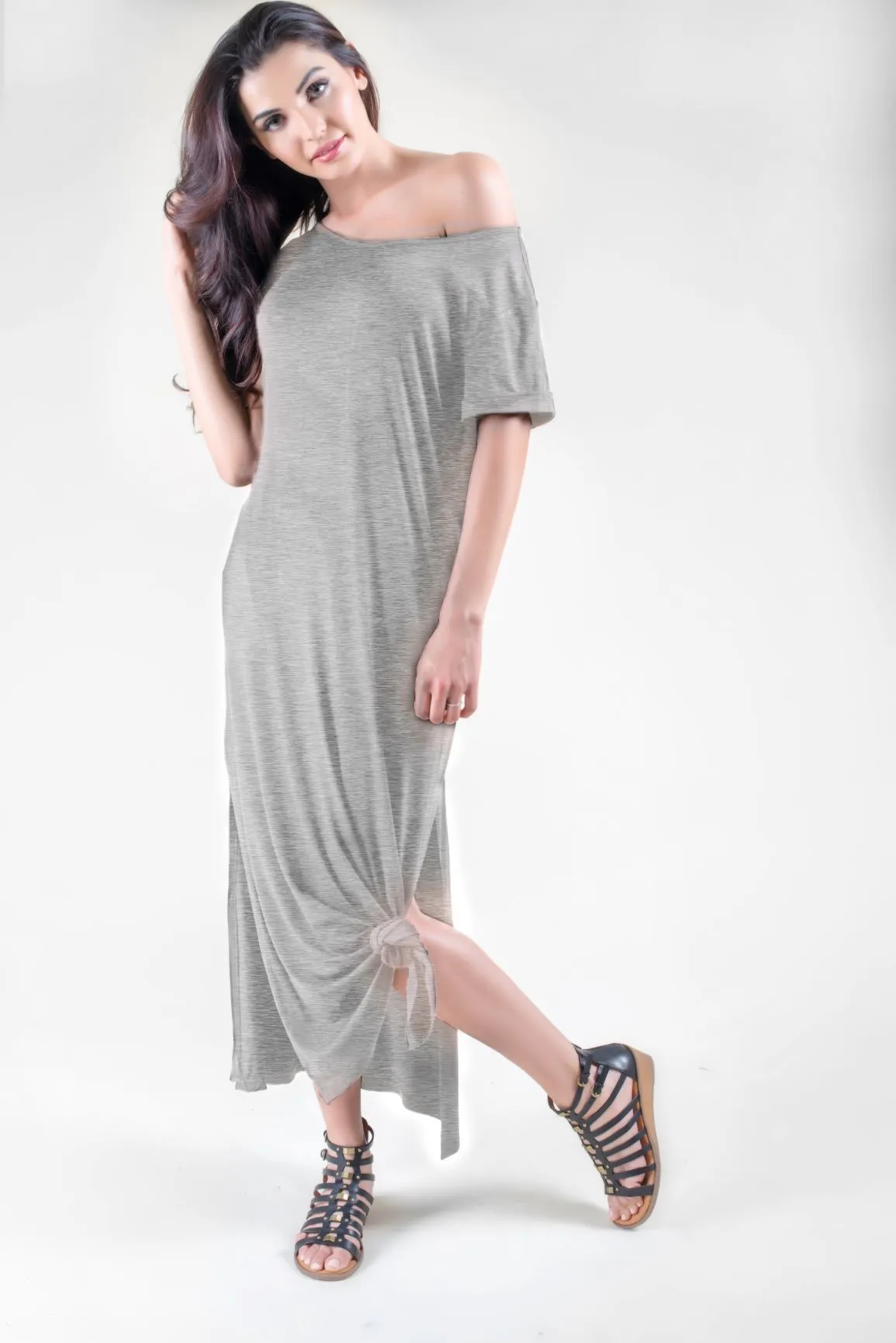 Fashionista Oversized T-Shirt Maxi Dress