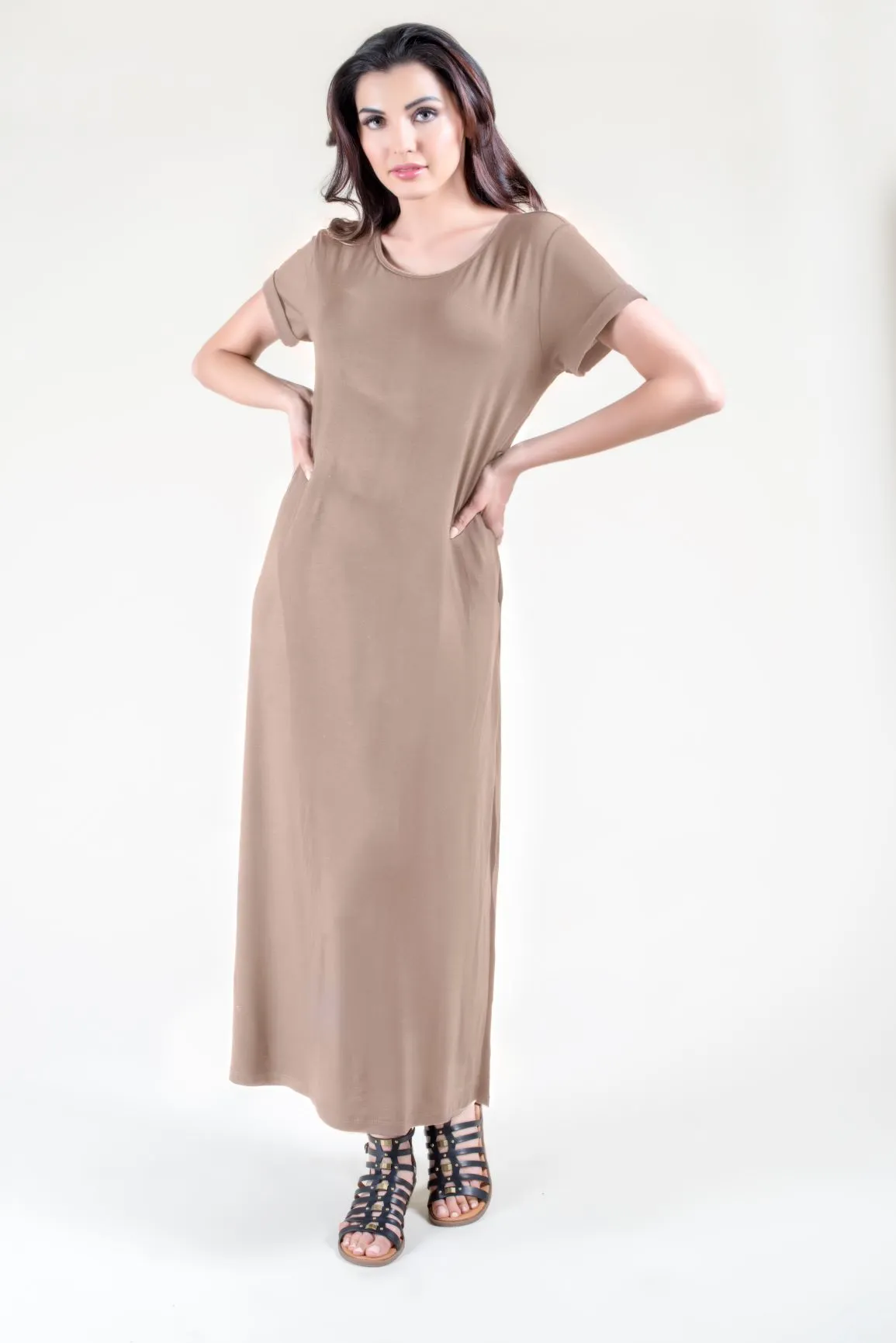 Fashionista Oversized T-Shirt Maxi Dress