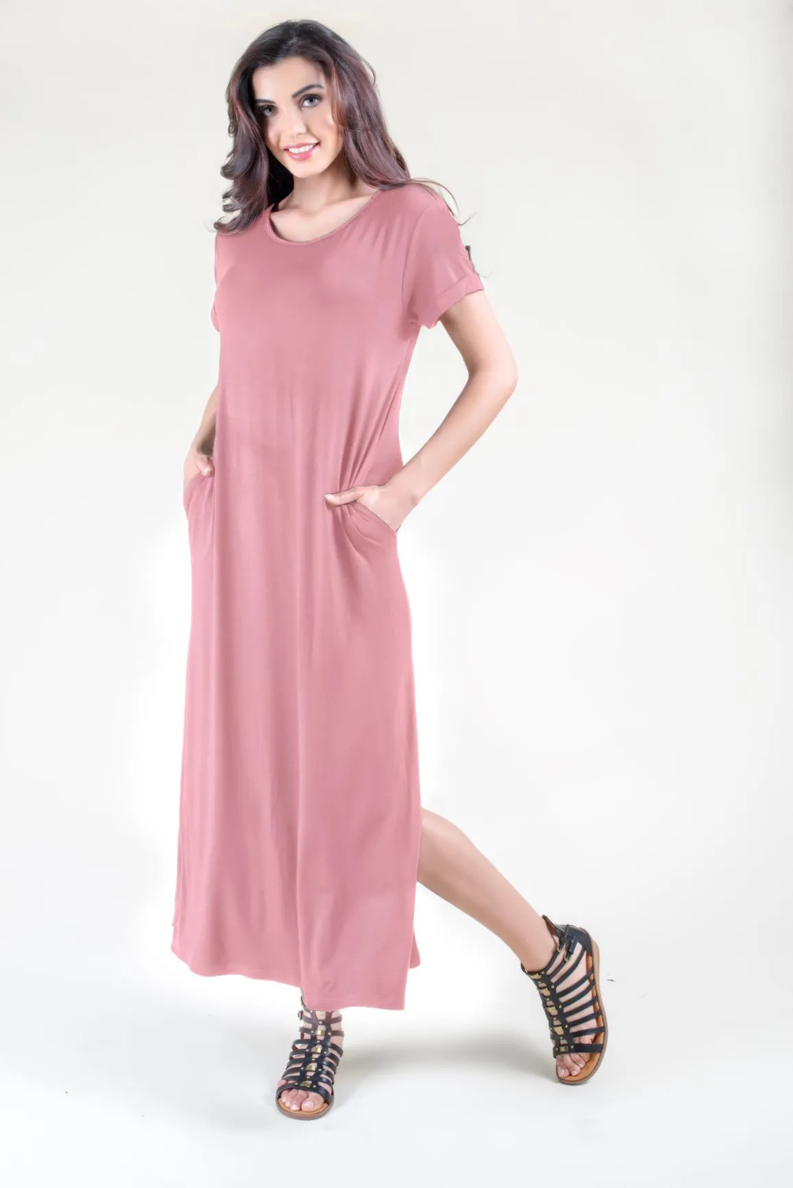 Fashionista Oversized T-Shirt Maxi Dress