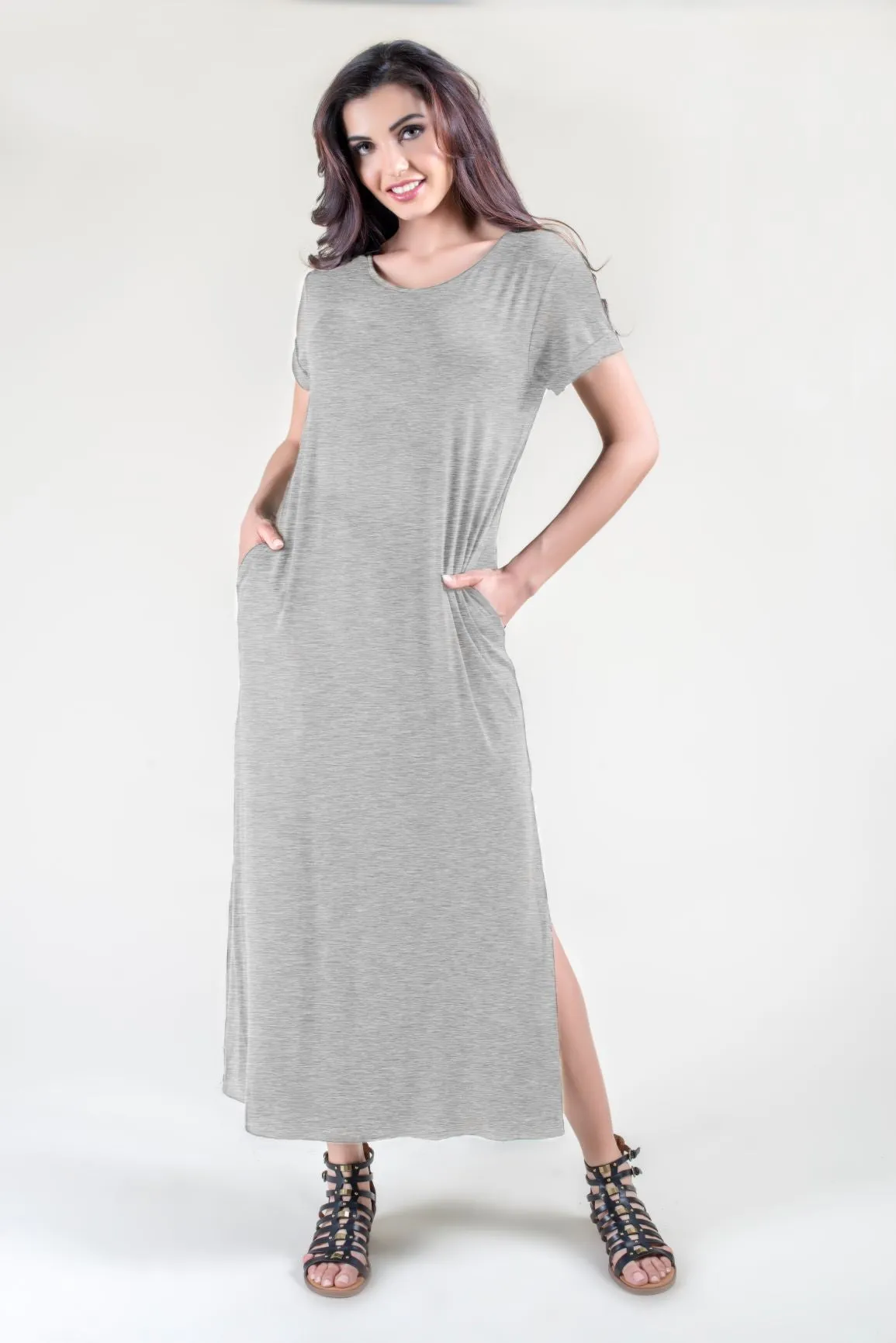Fashionista Oversized T-Shirt Maxi Dress