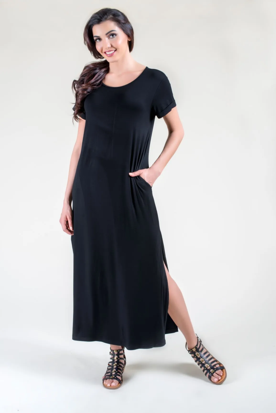 Fashionista Oversized T-Shirt Maxi Dress