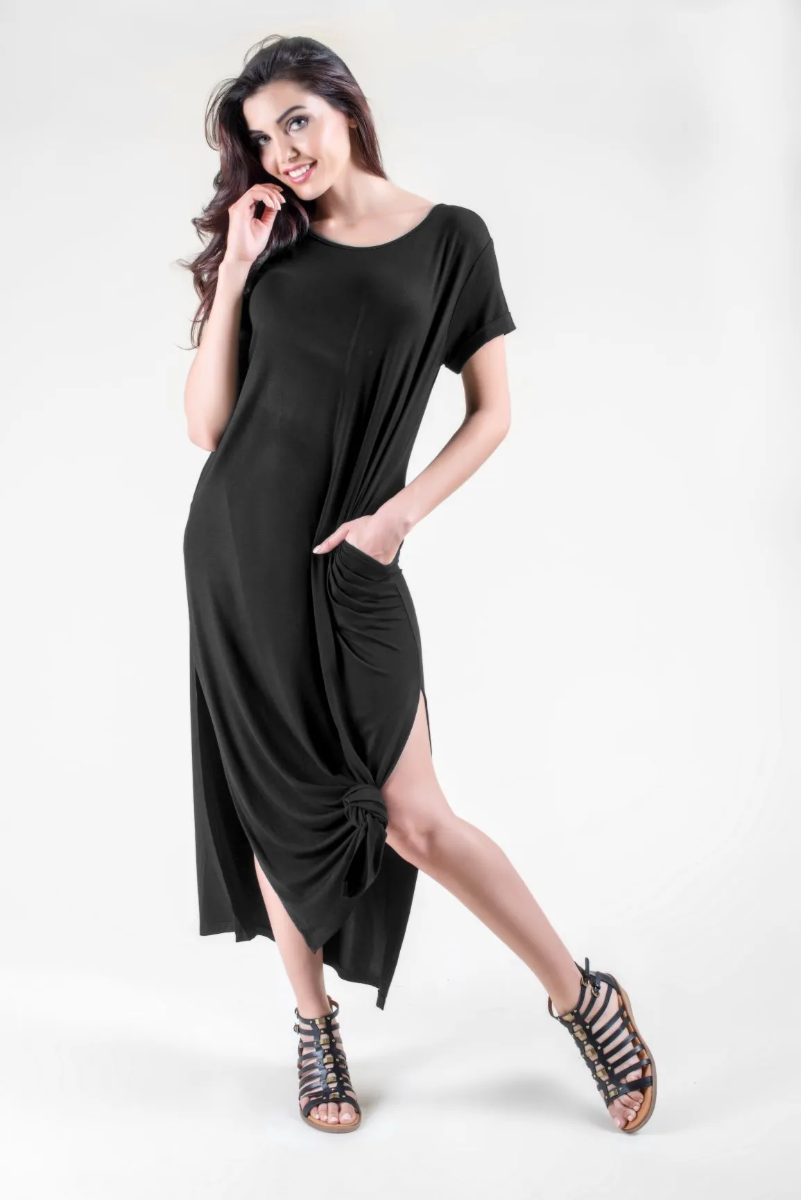 Fashionista Oversized T-Shirt Maxi Dress