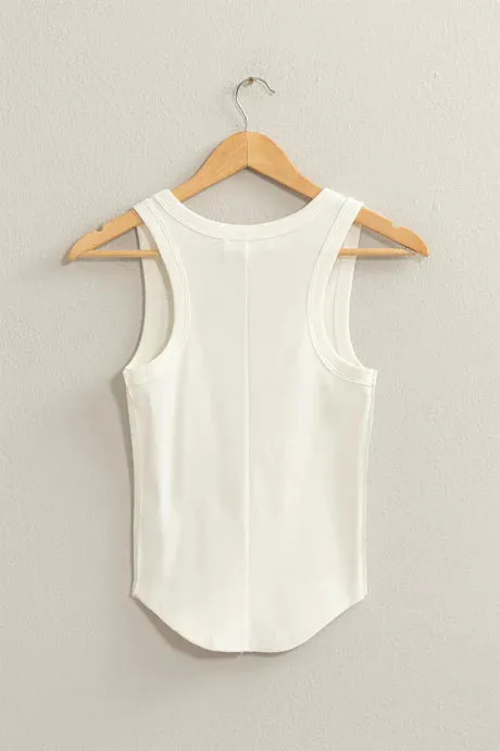 Fitted Ribbed Tank Top
