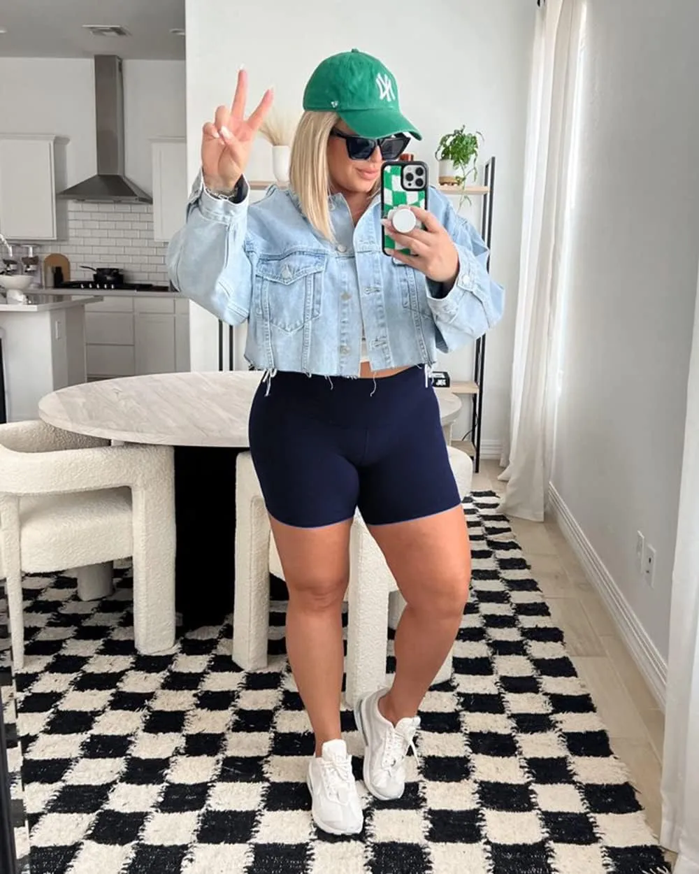 FULLSOFT 4 Pack Biker Shorts for Women with Pockets  5" High Waisted Tummy Control Workout Yoga Running Gym Tennis Shorts