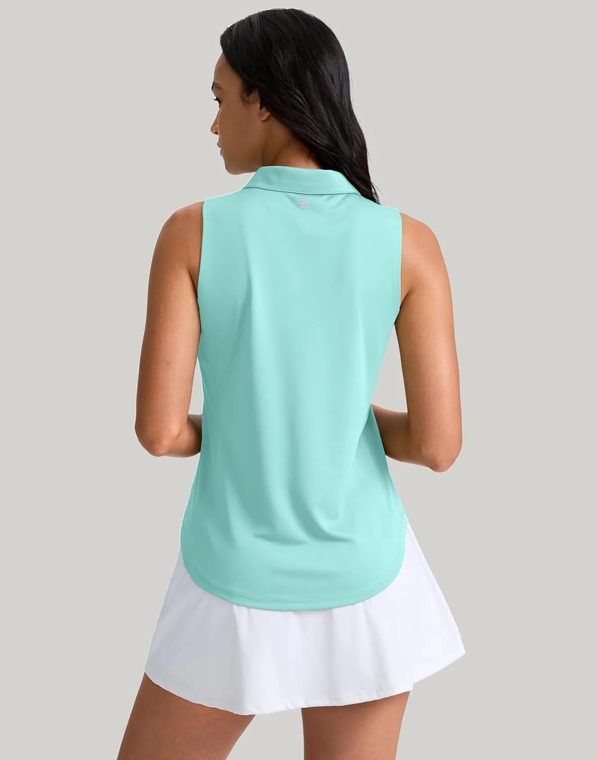 G Gradual Womens Golf Shirt Sleeveless Zip Up Polo Shirts for Women Collared Lightweight Tennis Athletic Tank Top