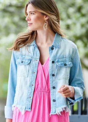 GiftCraft - CHARLIE PAIGE  Rodeo Jean Cotton Denim Jacket