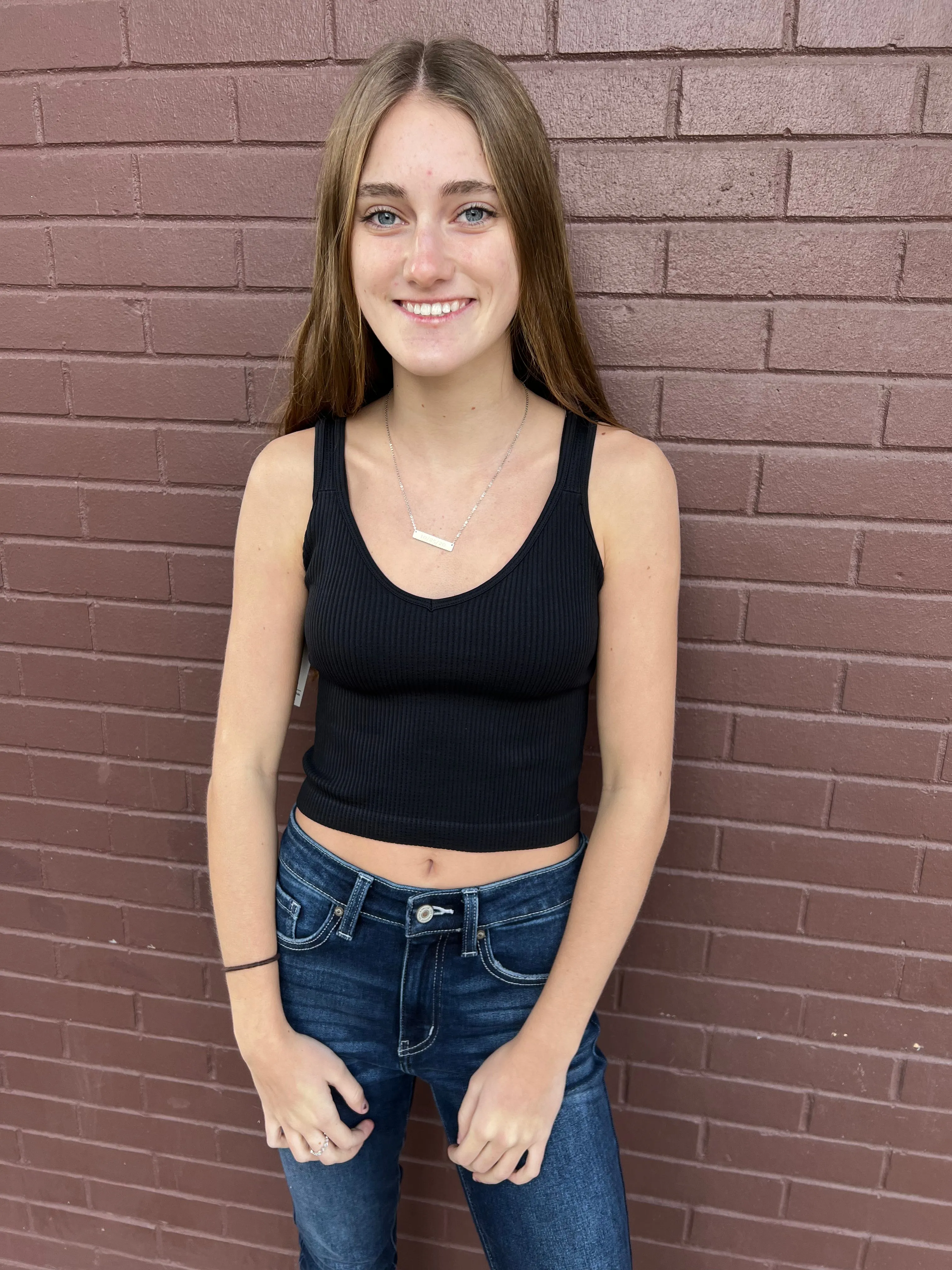 Good Times Bralette Tank - Black